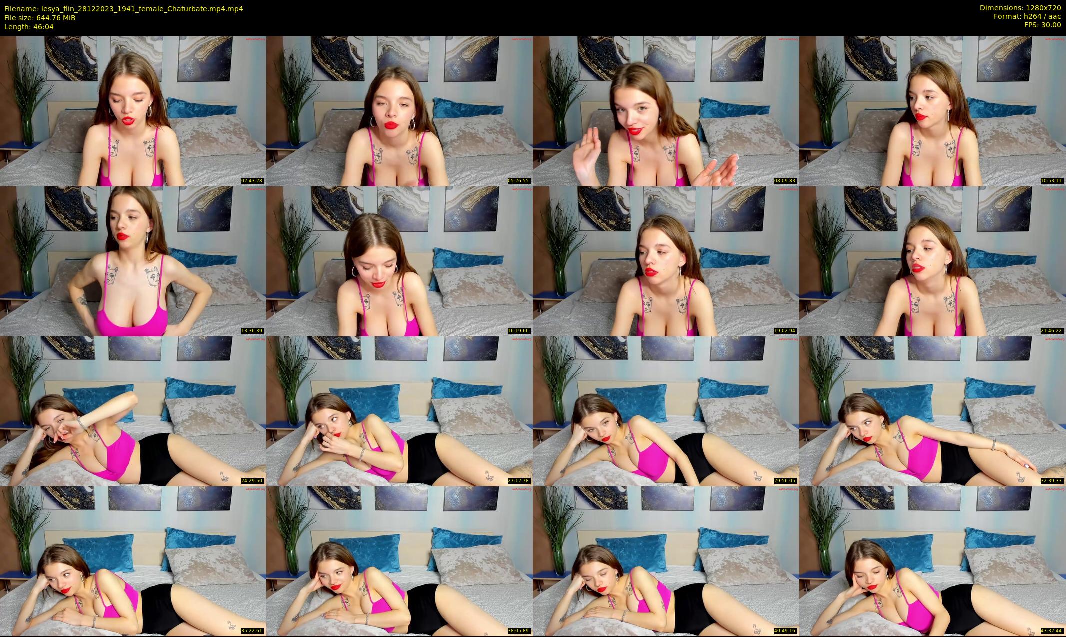 lesya_flin — 47 minute Chaturbate female cam show recording, 720p, Dec 28, 2023