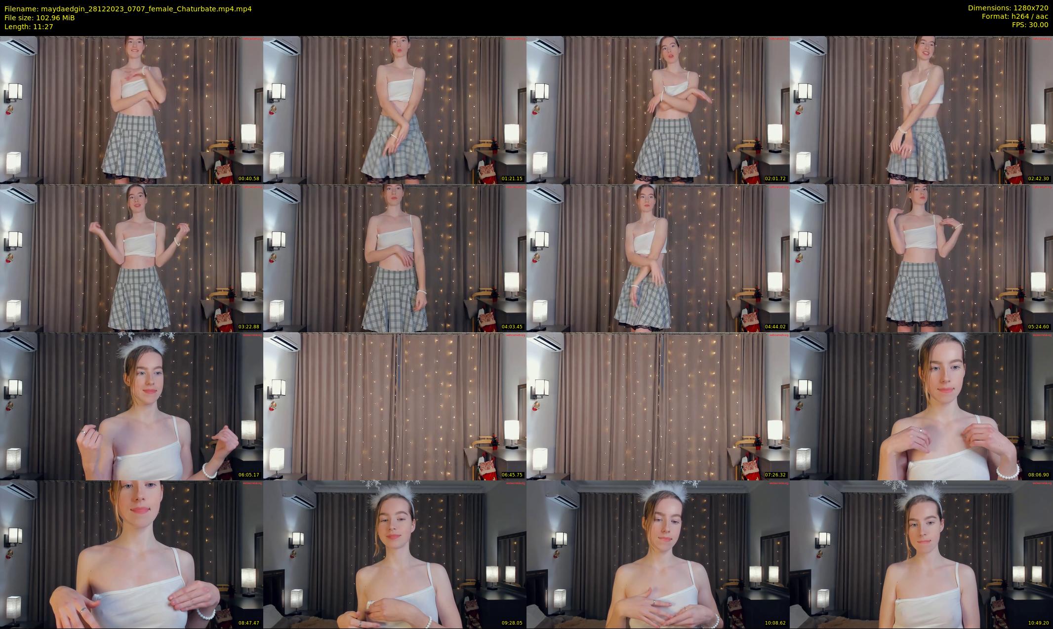 maydaedgin — 12 minute Chaturbate female cam show recording, 720p, Dec 28, 2023