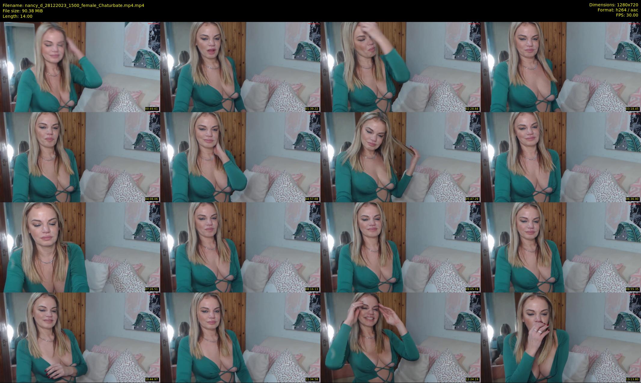 nancy_d — 14 minute Chaturbate female cam show recording, 720p, Dec 28, 2023