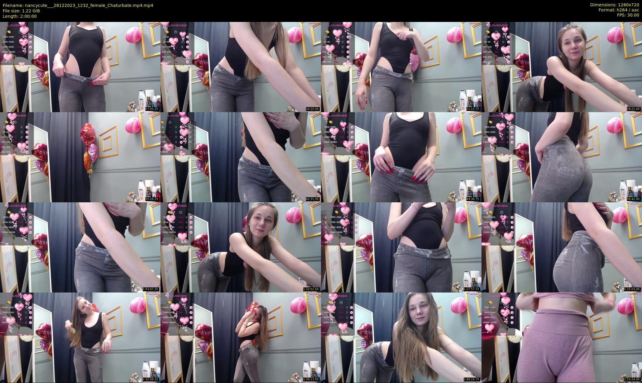 nancycute__ — 120 minute Chaturbate female cam show recording, 720p, Dec 28, 2023