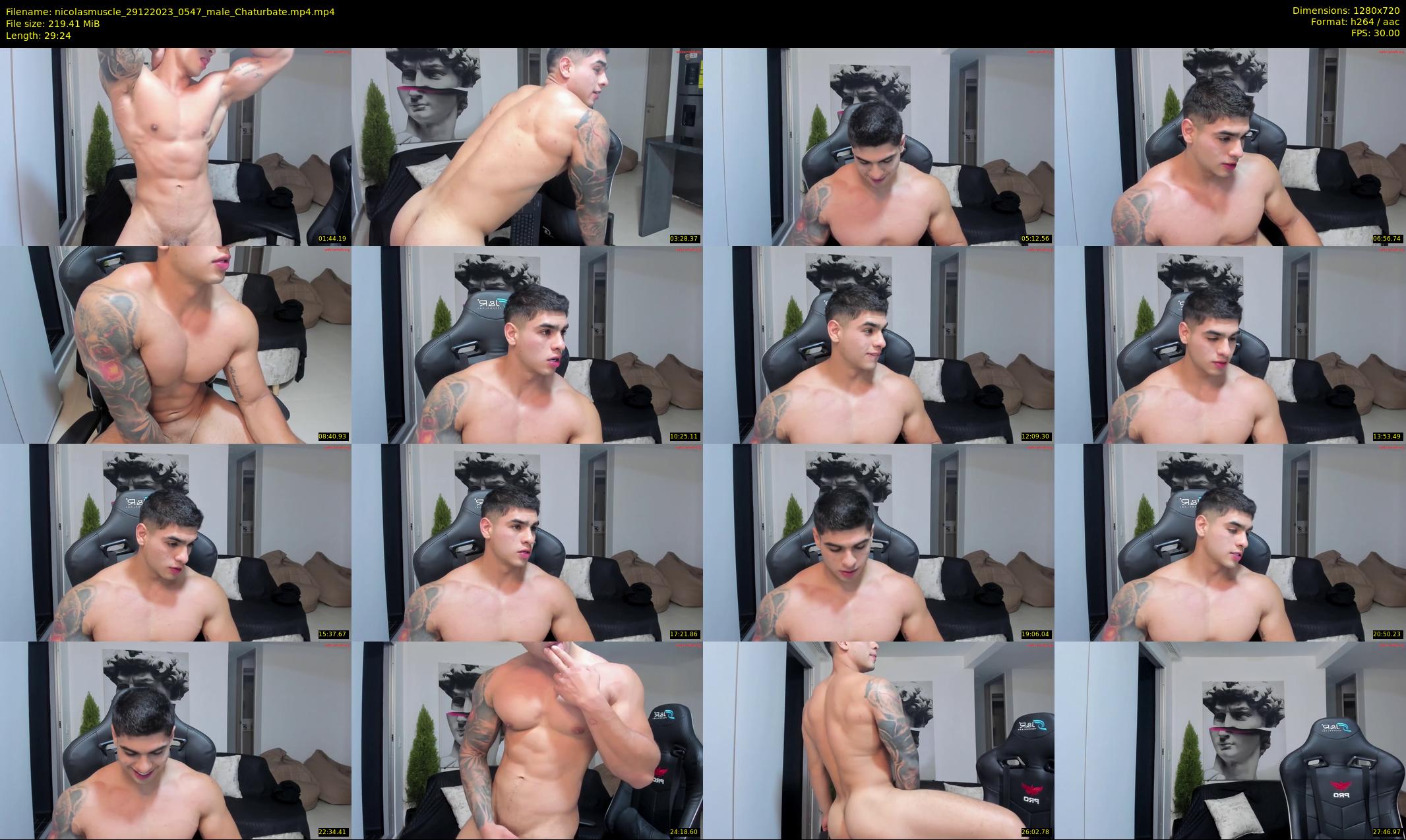 nicolasmuscle — 30 minute Chaturbate male cam show recording, 720p, Dec 29, 2023