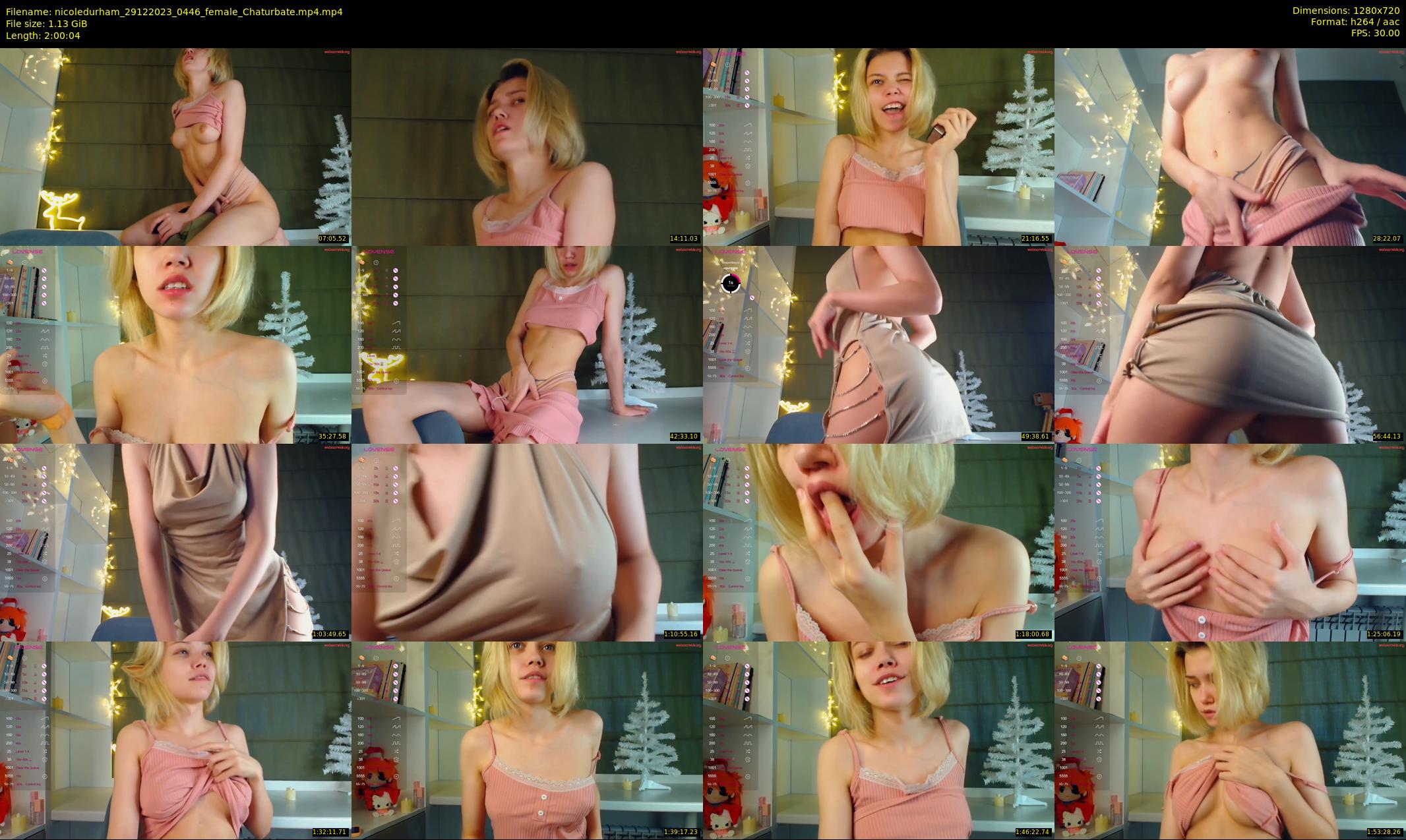 nicoledurham — 121 minute Chaturbate female cam show recording, 720p, Dec 29, 2023