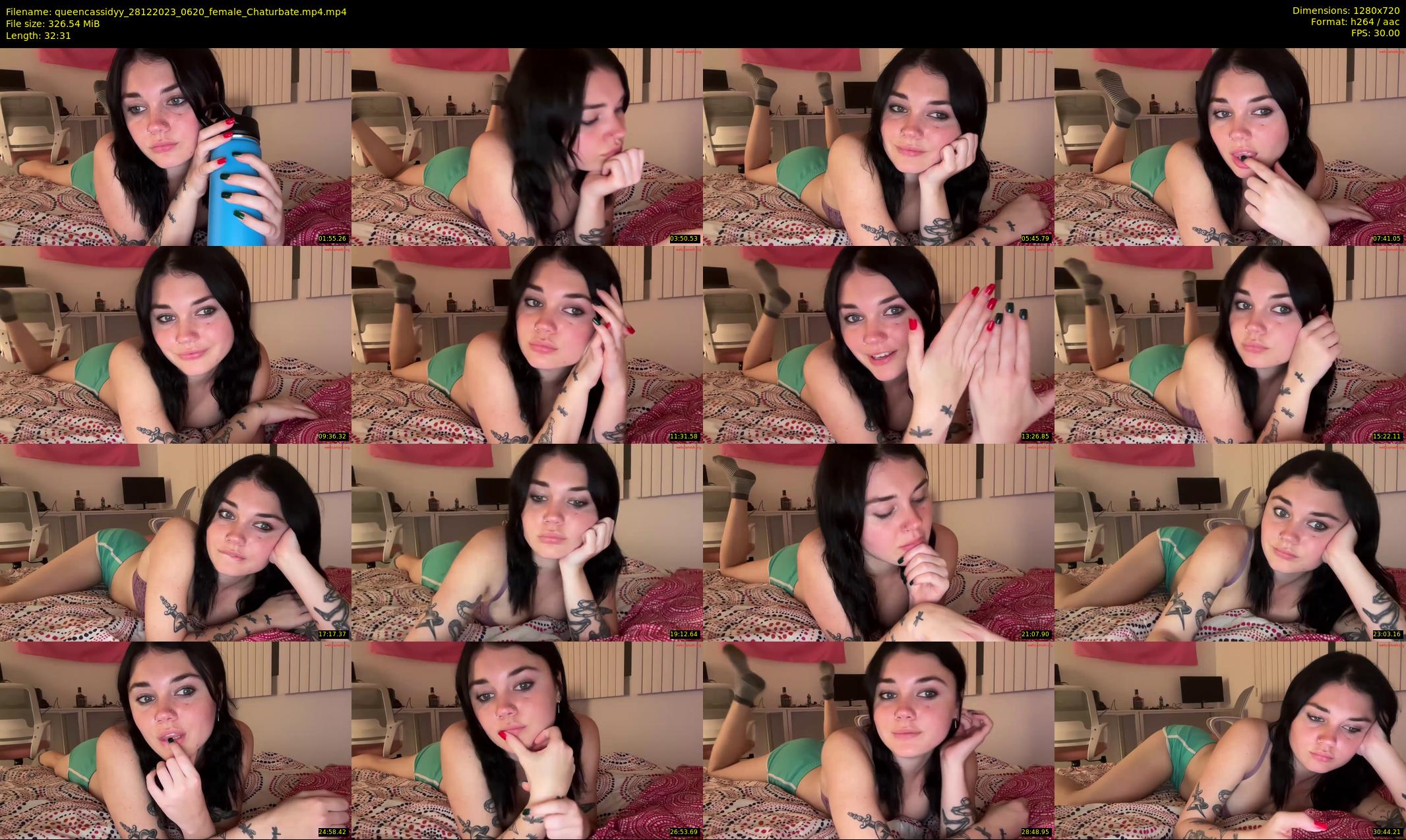 queencassidyy — 33 minute Chaturbate female cam show recording, 720p, Dec 28, 2023