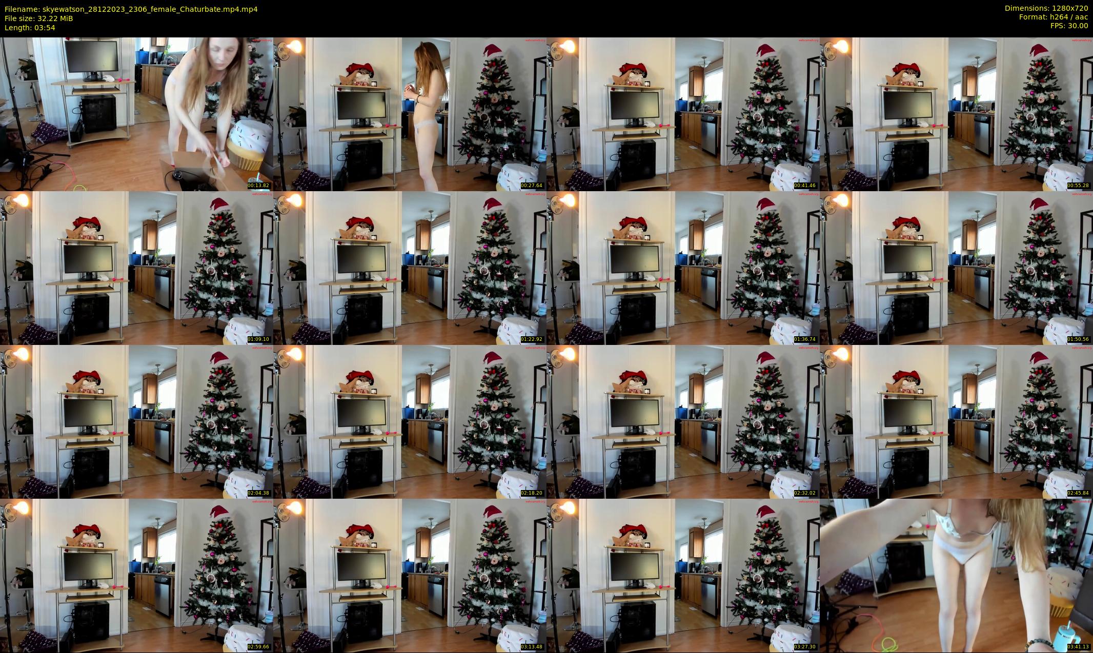 skyewatson — 4 minute Chaturbate female cam show recording, 720p, Dec 28, 2023