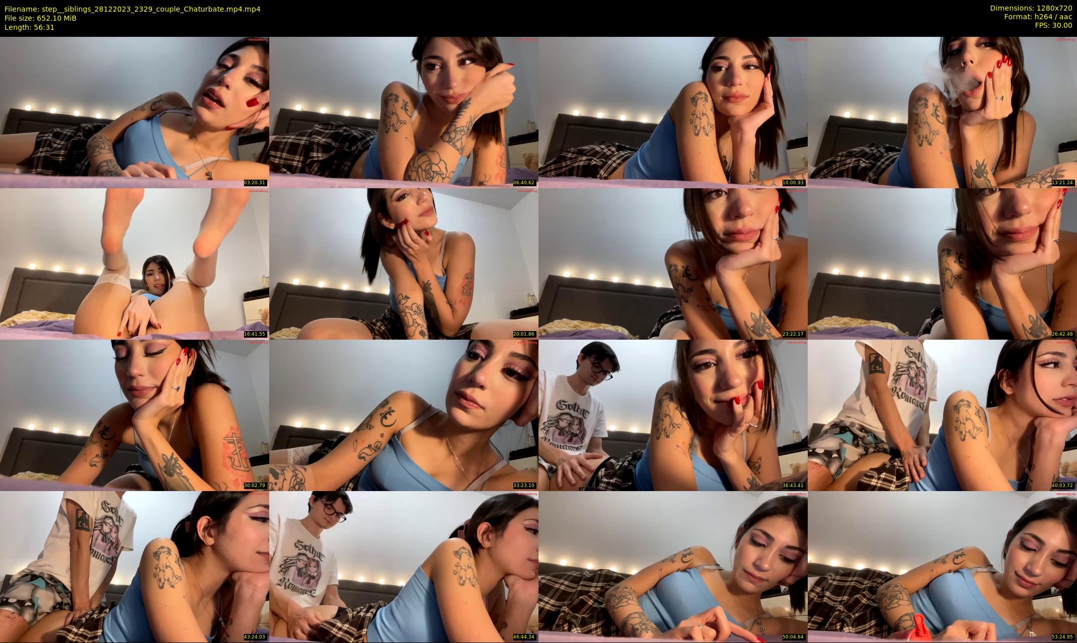 step__siblings — 57 minute Chaturbate couple cam show recording, 720p, Dec 28, 2023