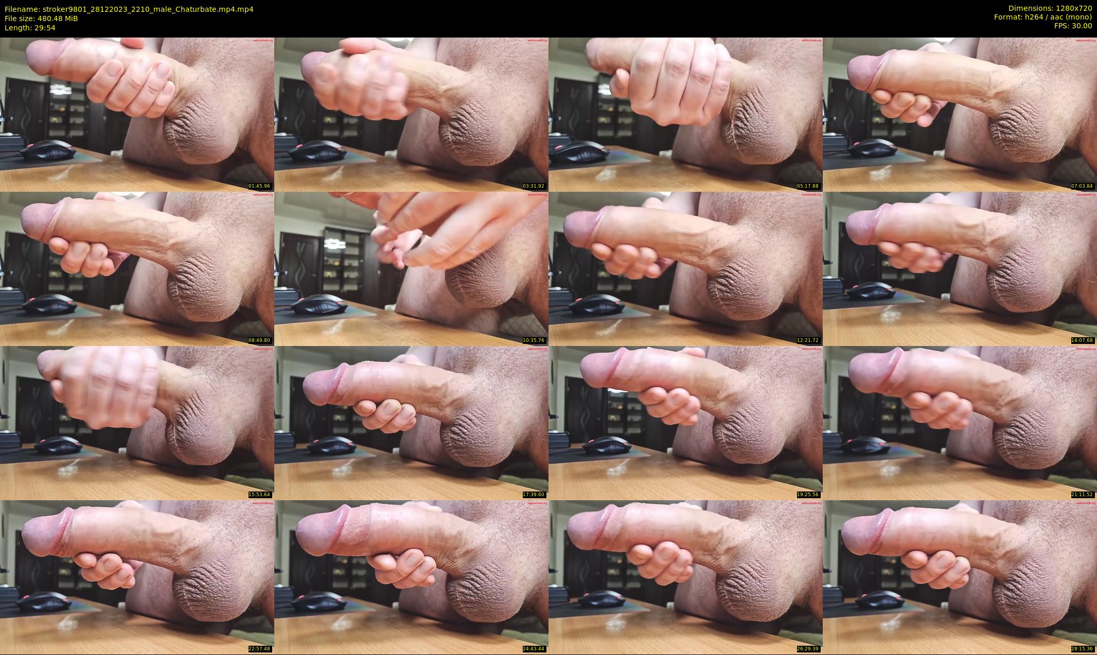 stroker9801 — 30 minute Chaturbate male cam show recording, 720p, Dec 28, 2023