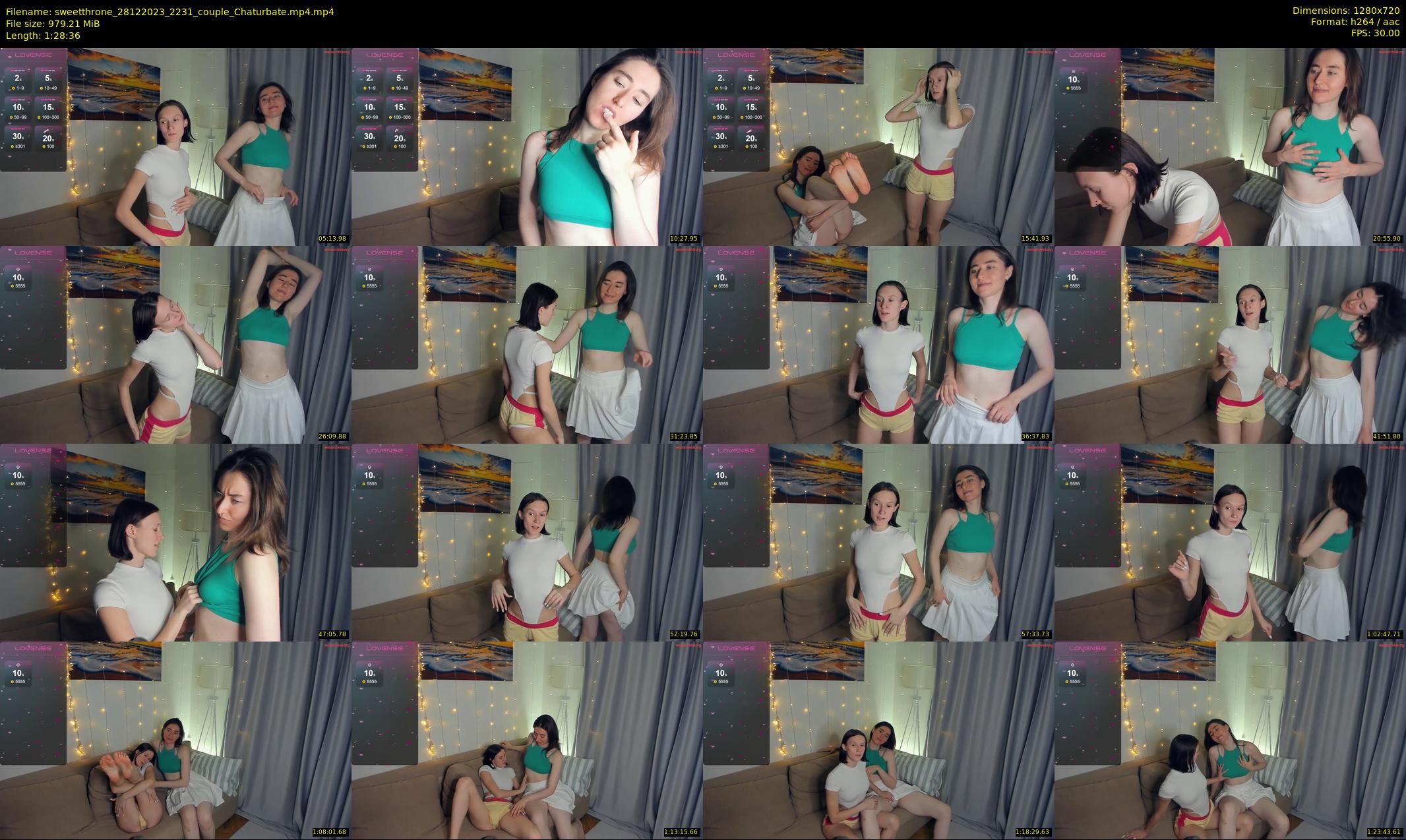 sweetthrone — 89 minute Chaturbate couple cam show recording, 720p, Dec 28, 2023