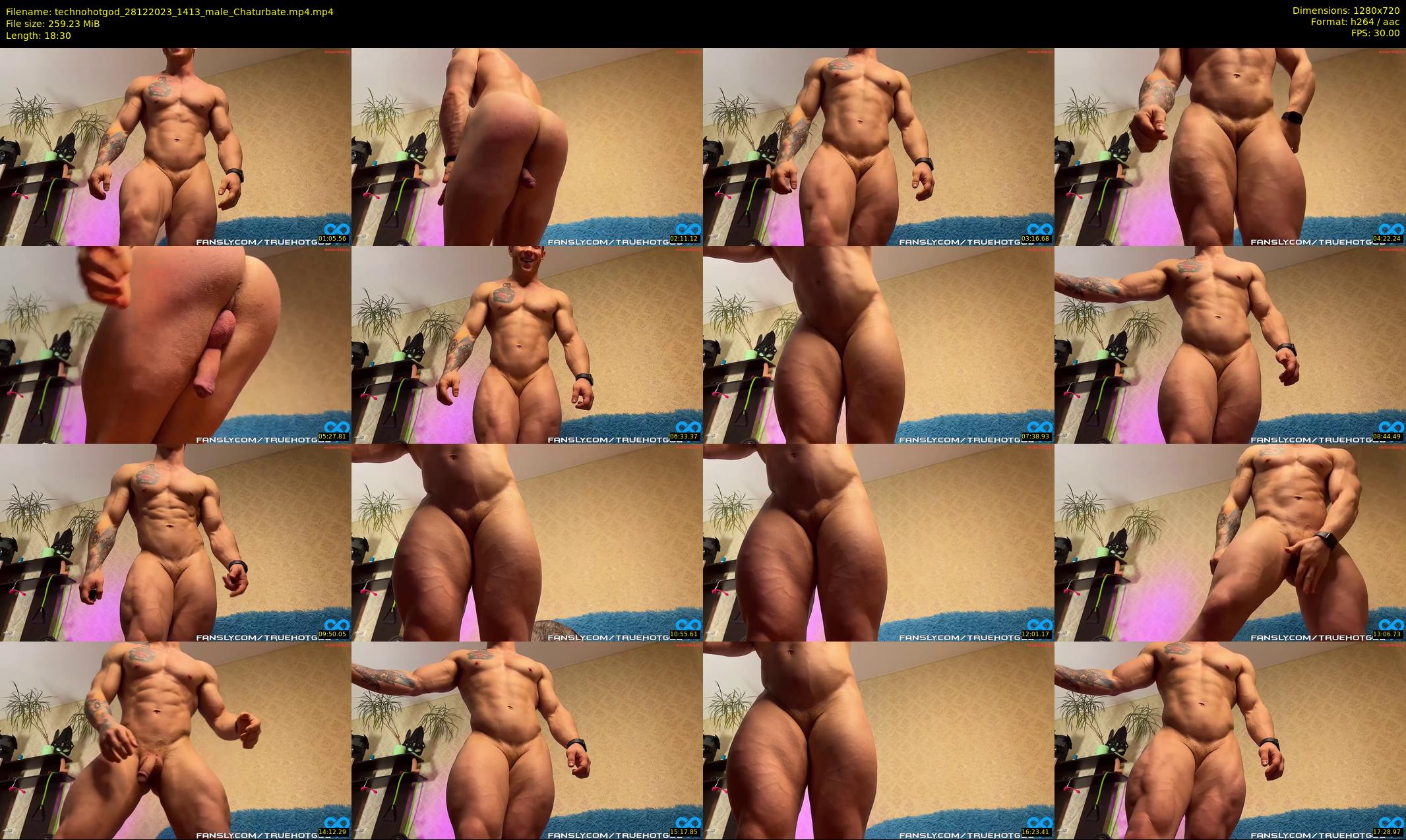 technohotgod — 19 minute Chaturbate male cam show recording, 720p, Dec 28, 2023