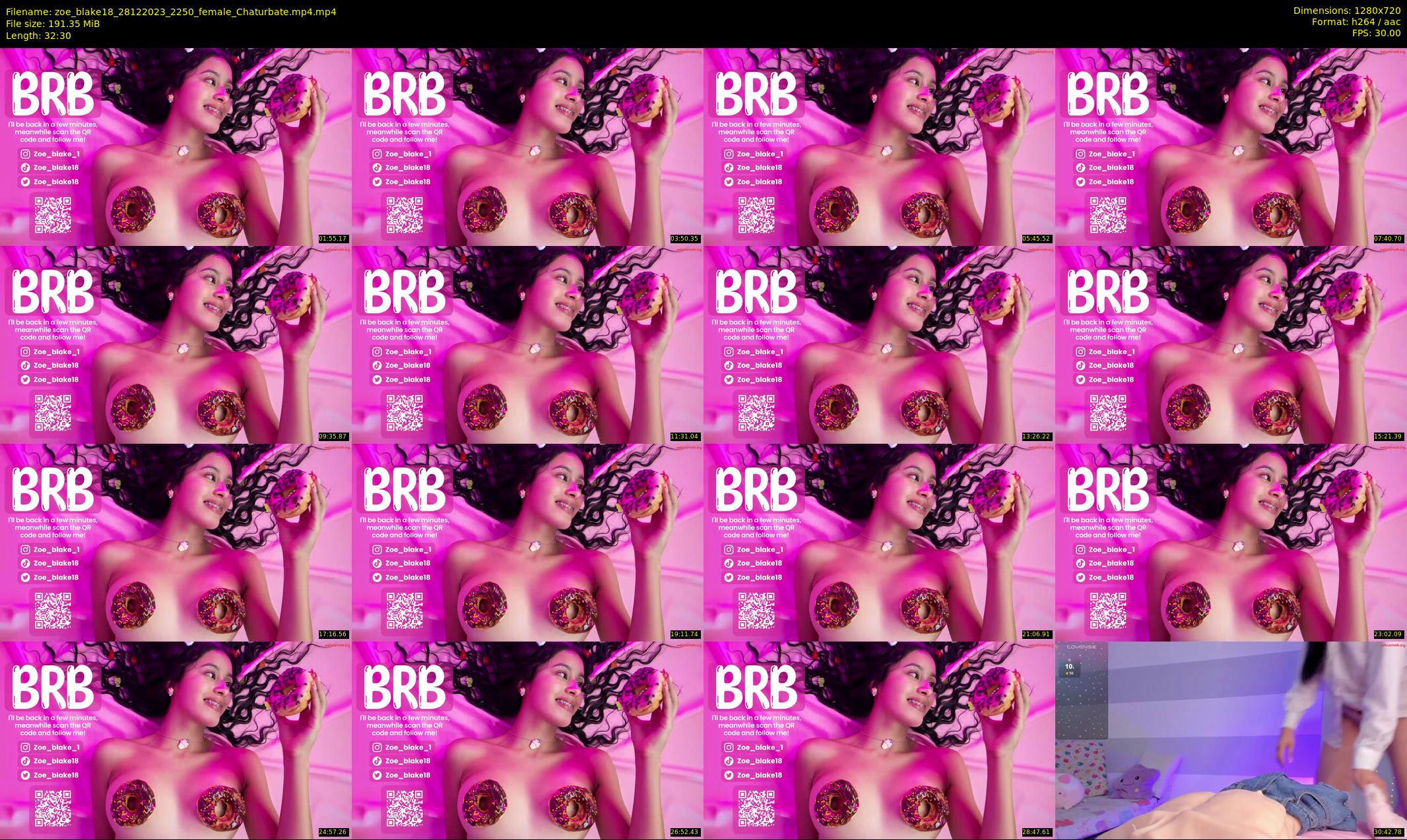 zoe_blake18 — 33 minute Chaturbate female cam show recording, 720p, Dec 28, 2023