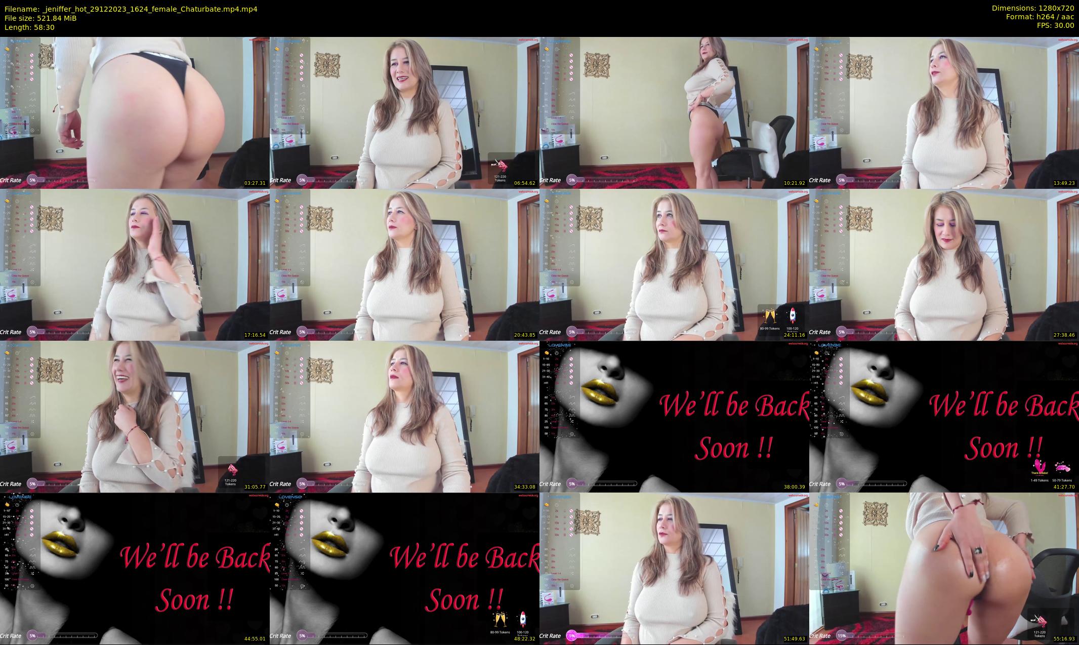 _jeniffer_hot — 59 minute Chaturbate female cam show recording, 720p, Dec 29, 2023