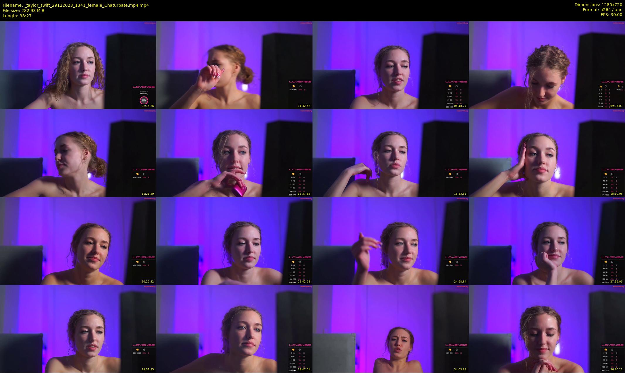 _taylor_swift — 39 minute Chaturbate female cam show recording, 720p, Dec 29, 2023