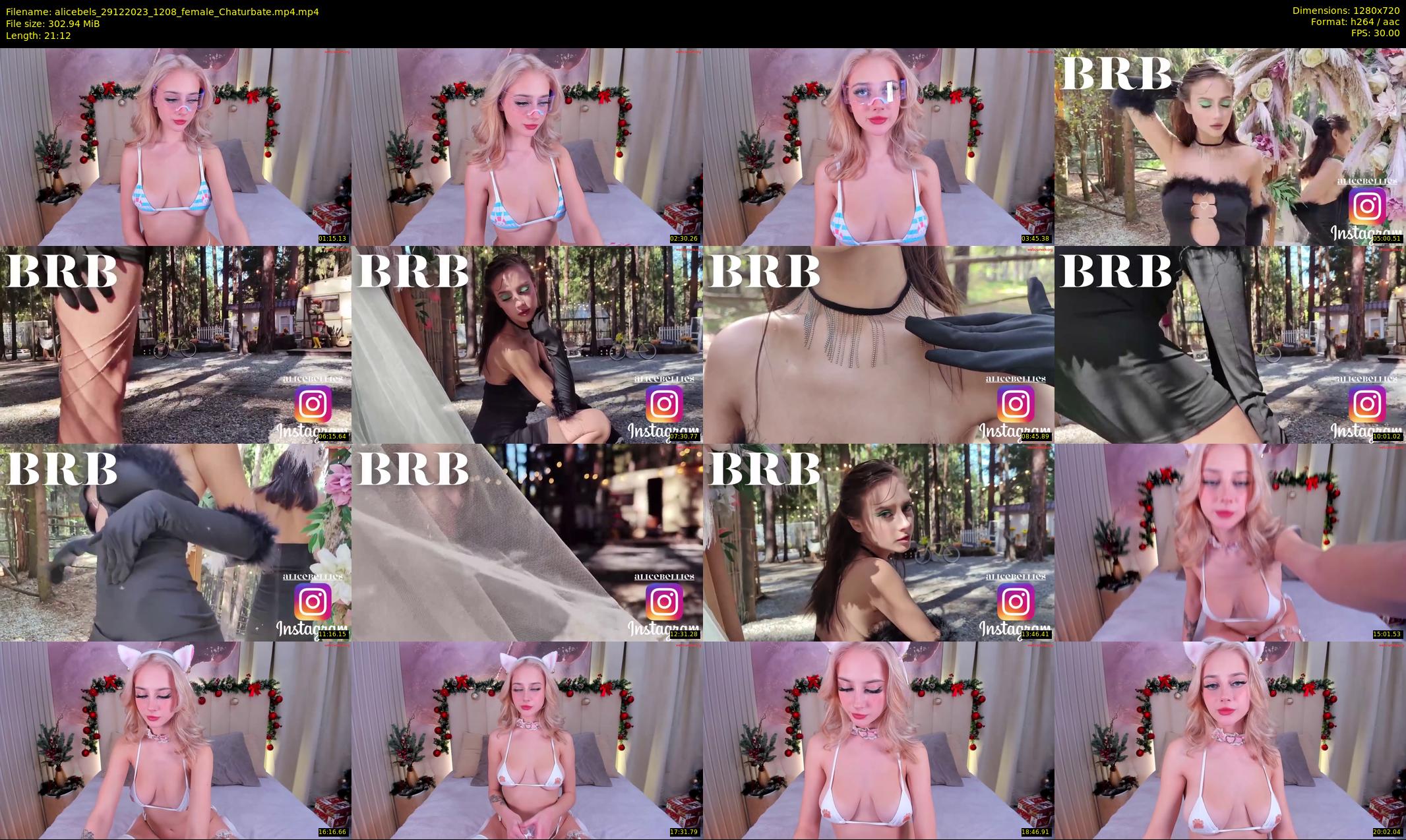 alicebels — 22 minute Chaturbate female cam show recording, 720p, Dec 29, 2023