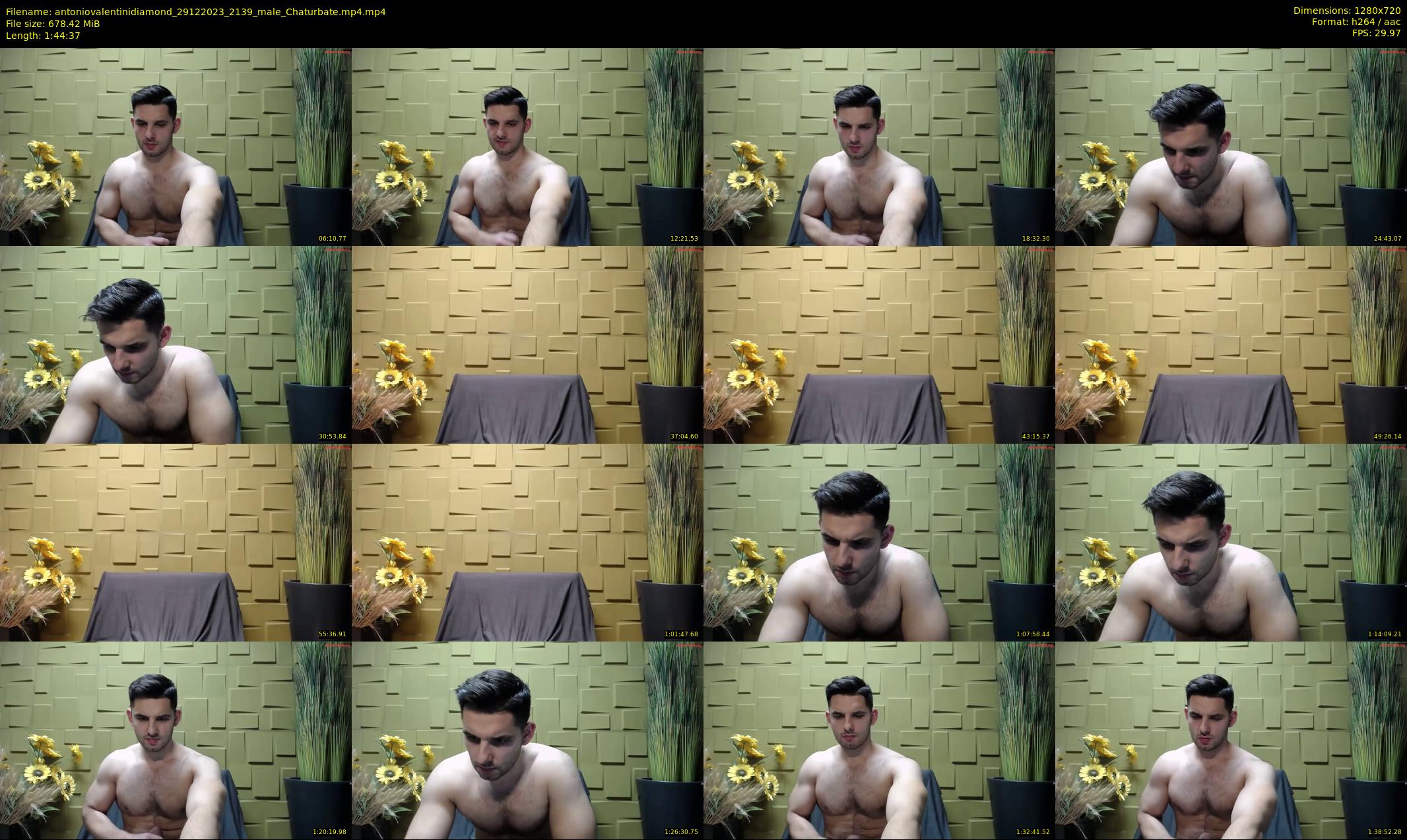 antoniovalentinidiamond — 105 minute Chaturbate male cam show recording, 720p, Dec 29, 2023