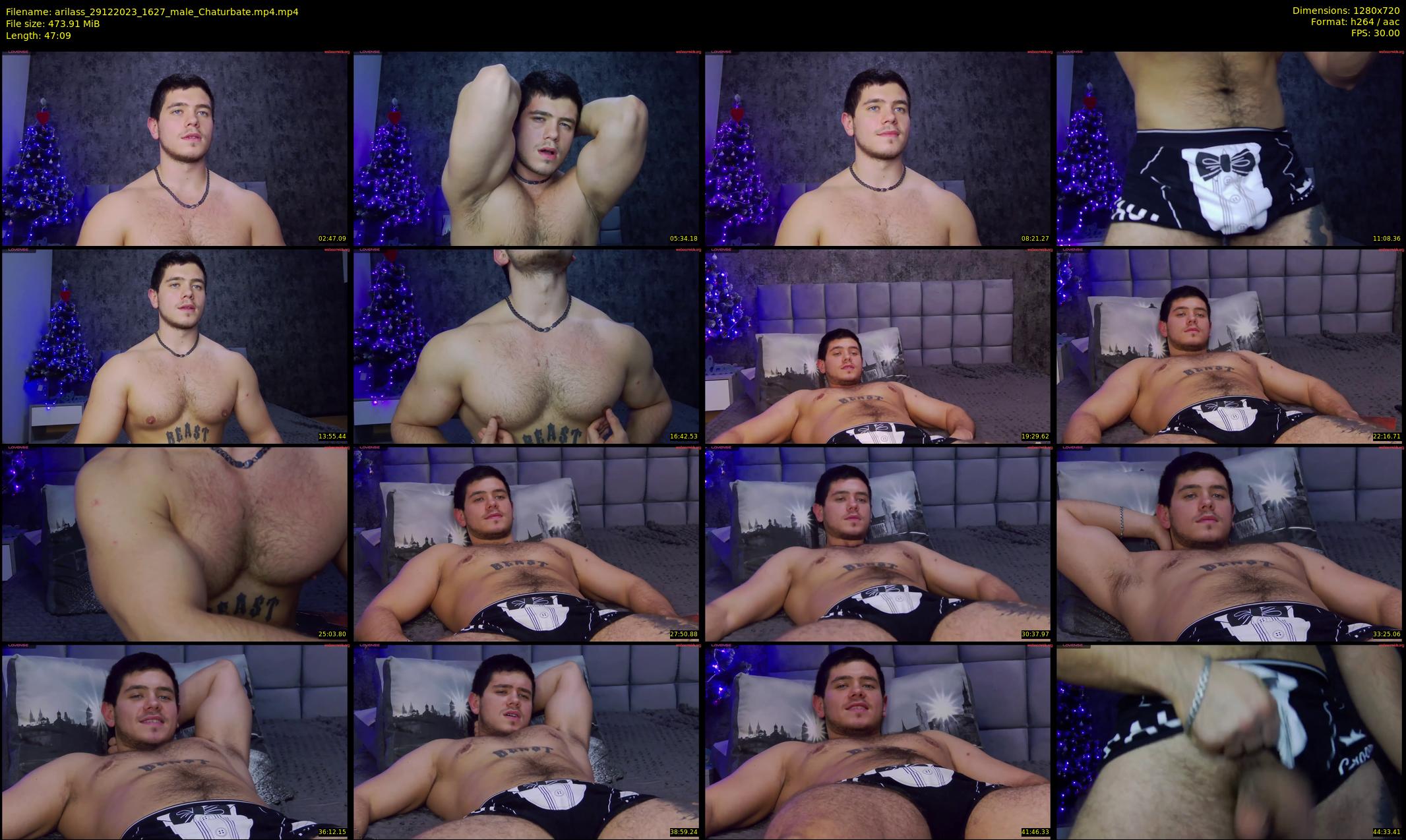 arilass — 48 minute Chaturbate male cam show recording, 720p, Dec 29, 2023