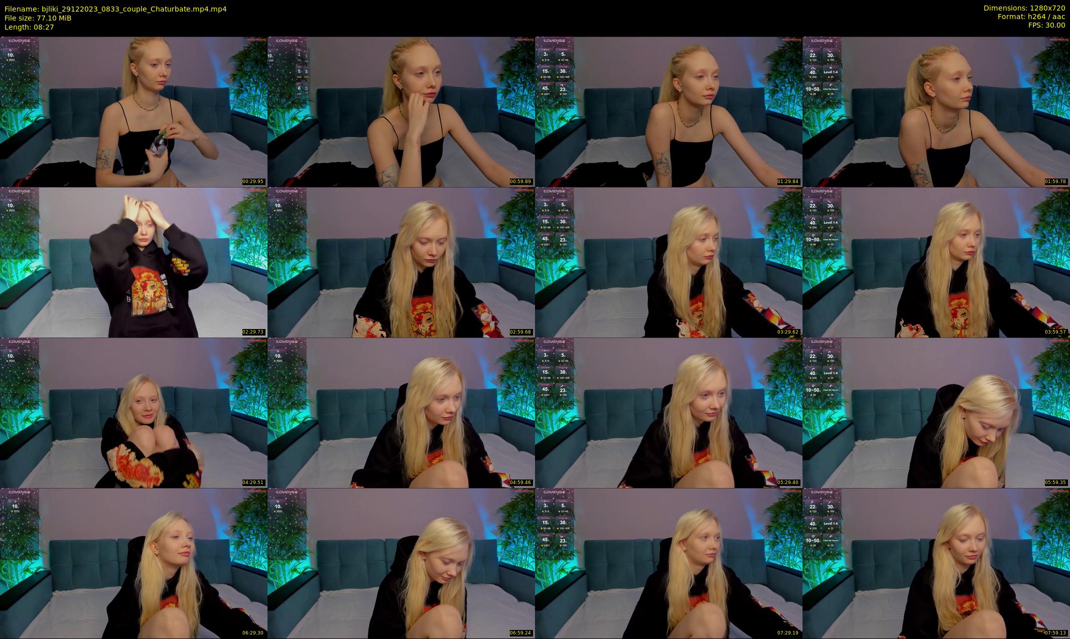 bjliki — 9 minute Chaturbate couple cam show recording, 720p, Dec 29, 2023