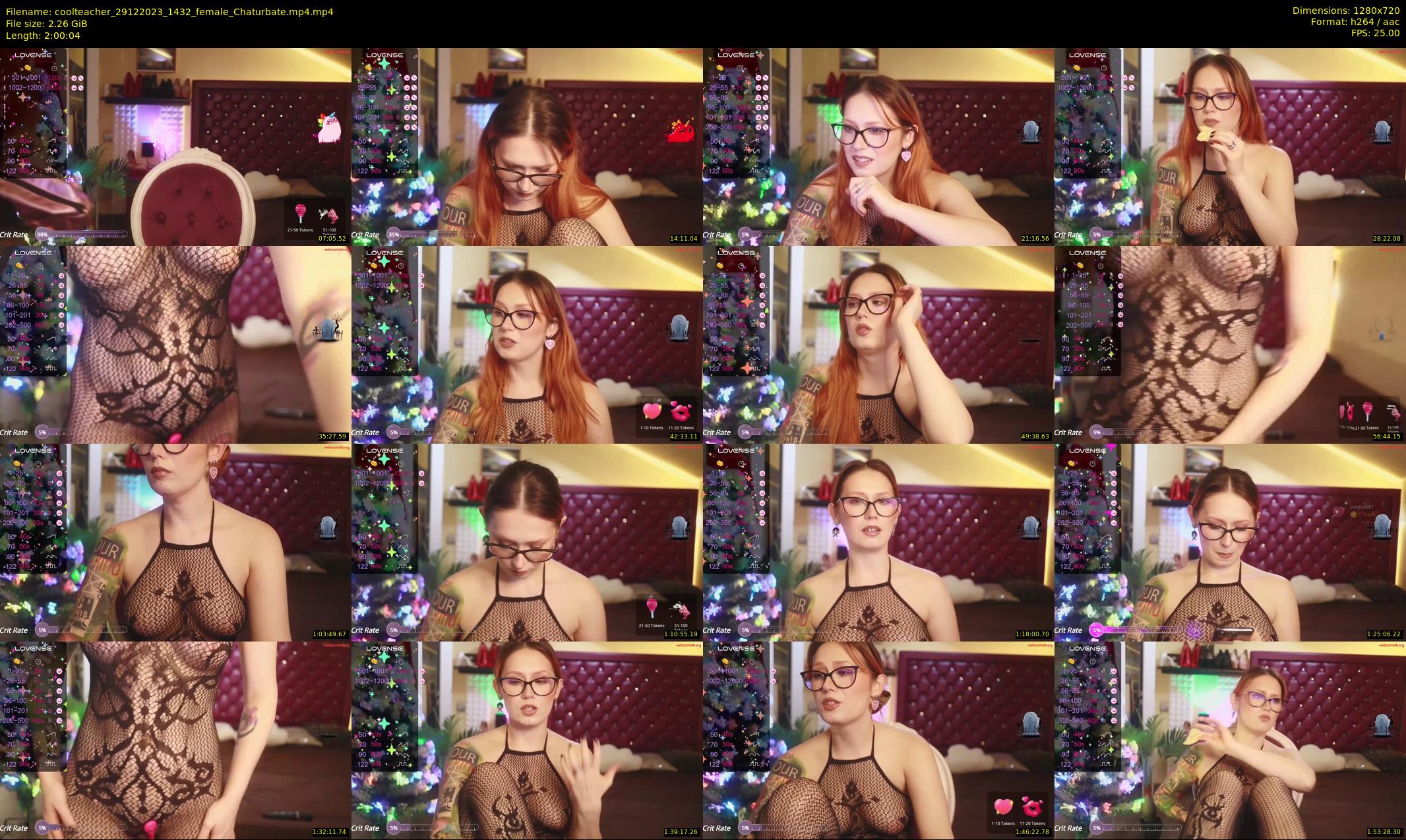 coolteacher — 121 minute Chaturbate female cam show recording, 720p, Dec 29, 2023