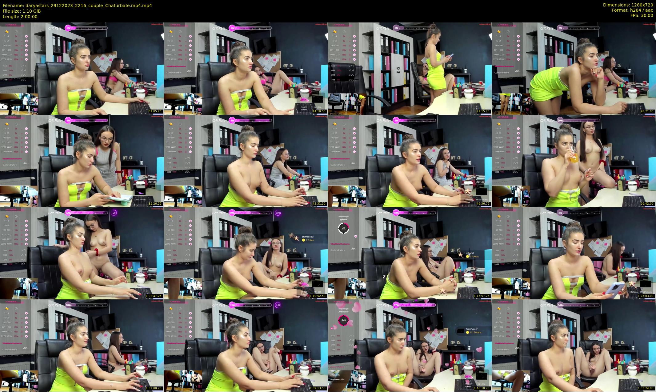 daryastars — 120 minute Chaturbate couple cam show recording, 720p, Dec 29, 2023