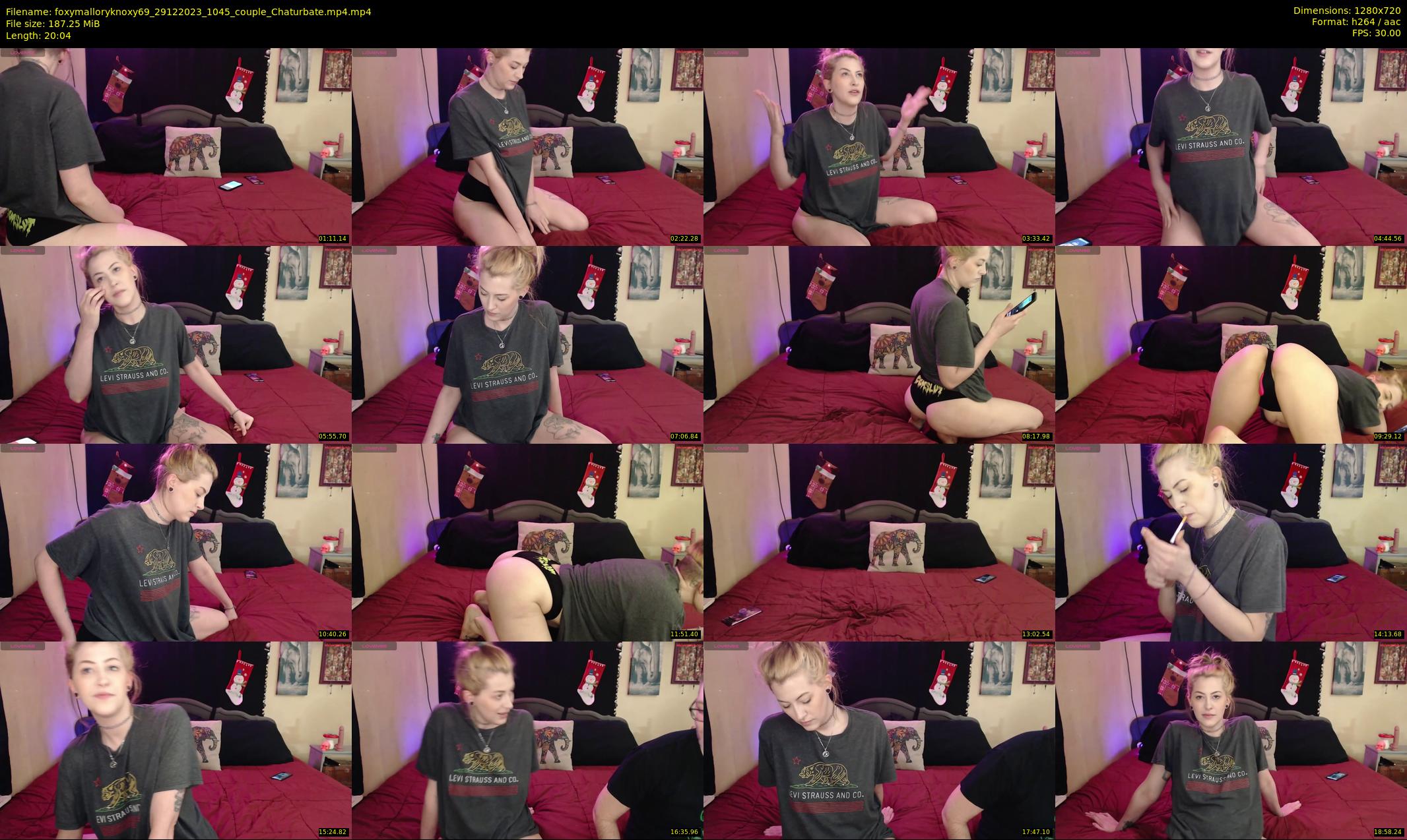 foxymalloryknoxy69 — 21 minute Chaturbate couple cam show recording, 720p, Dec 29, 2023
