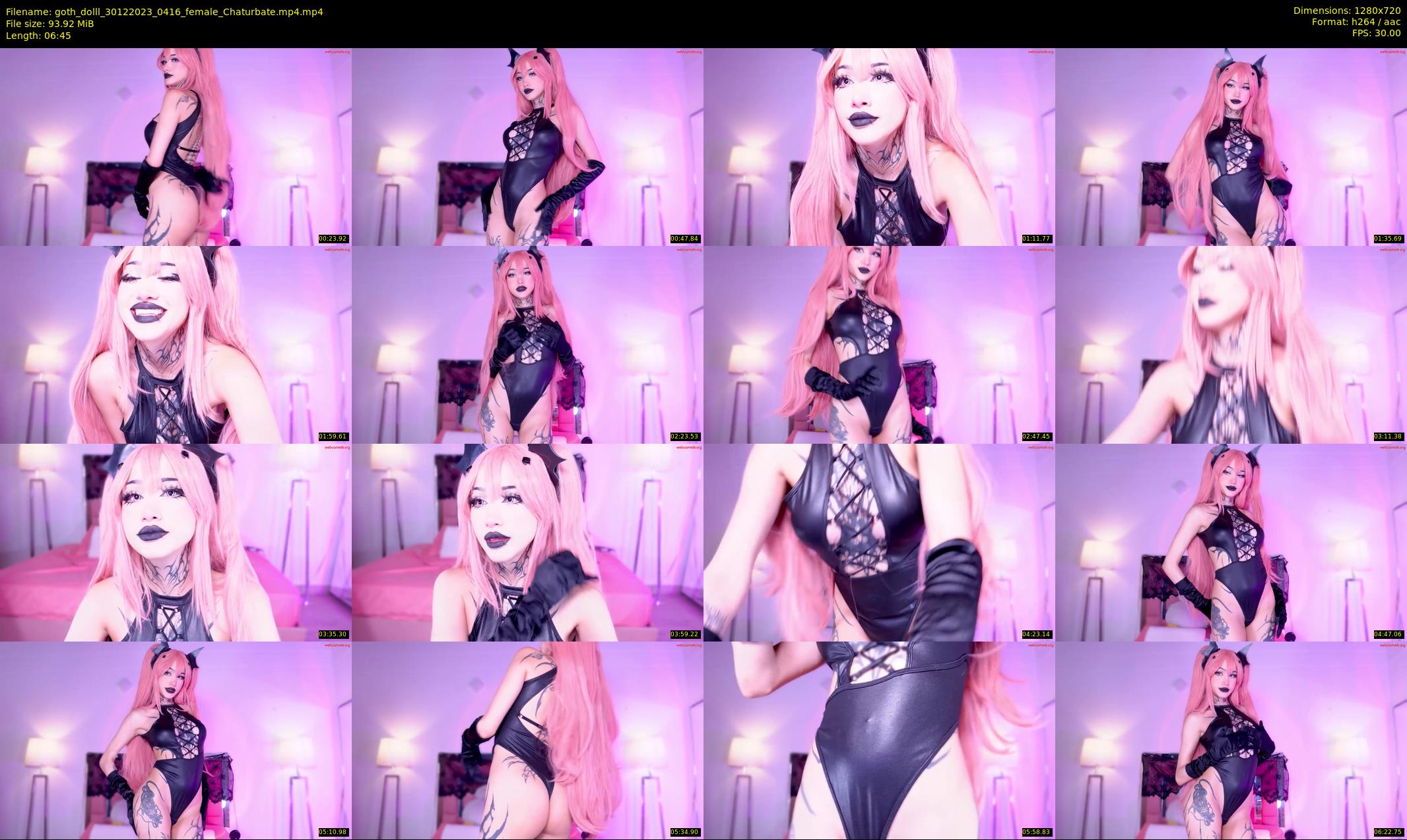goth_dolll — 7 minute Chaturbate female cam show recording, 720p, Dec 30, 2023