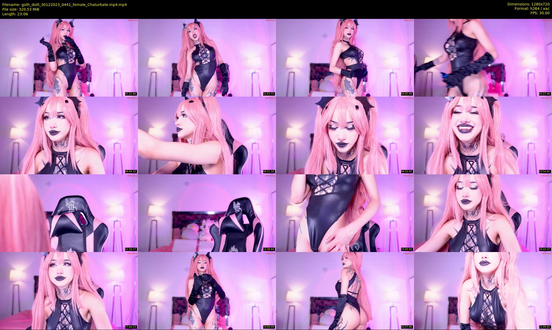 goth_dolll — 24 minute Chaturbate female cam show recording, 720p, Dec 30, 2023