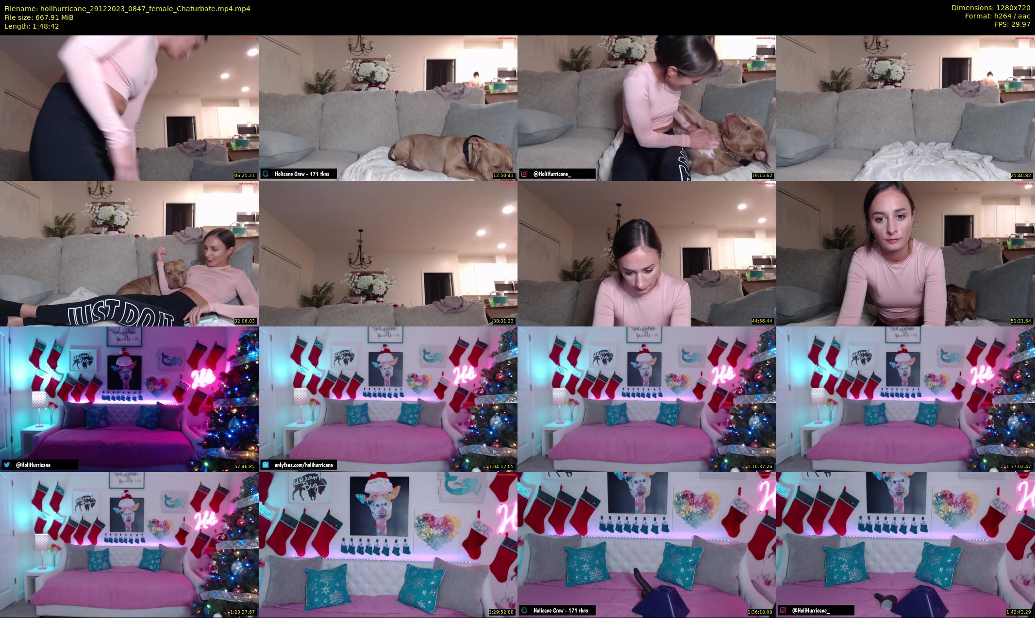 holihurricane — 109 minute Chaturbate female cam show recording, 720p, Dec 29, 2023