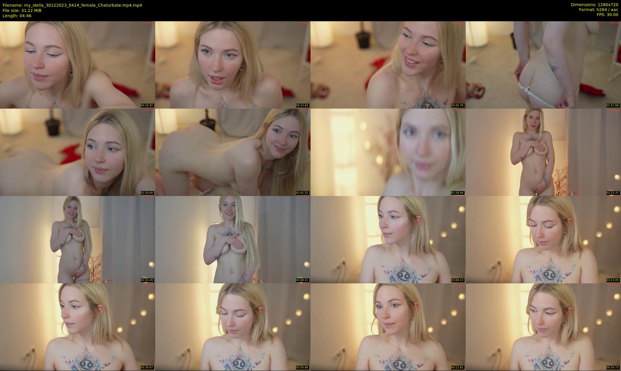 my_stella — 5 minute Chaturbate female cam show recording, 720p, Dec 30, 2023