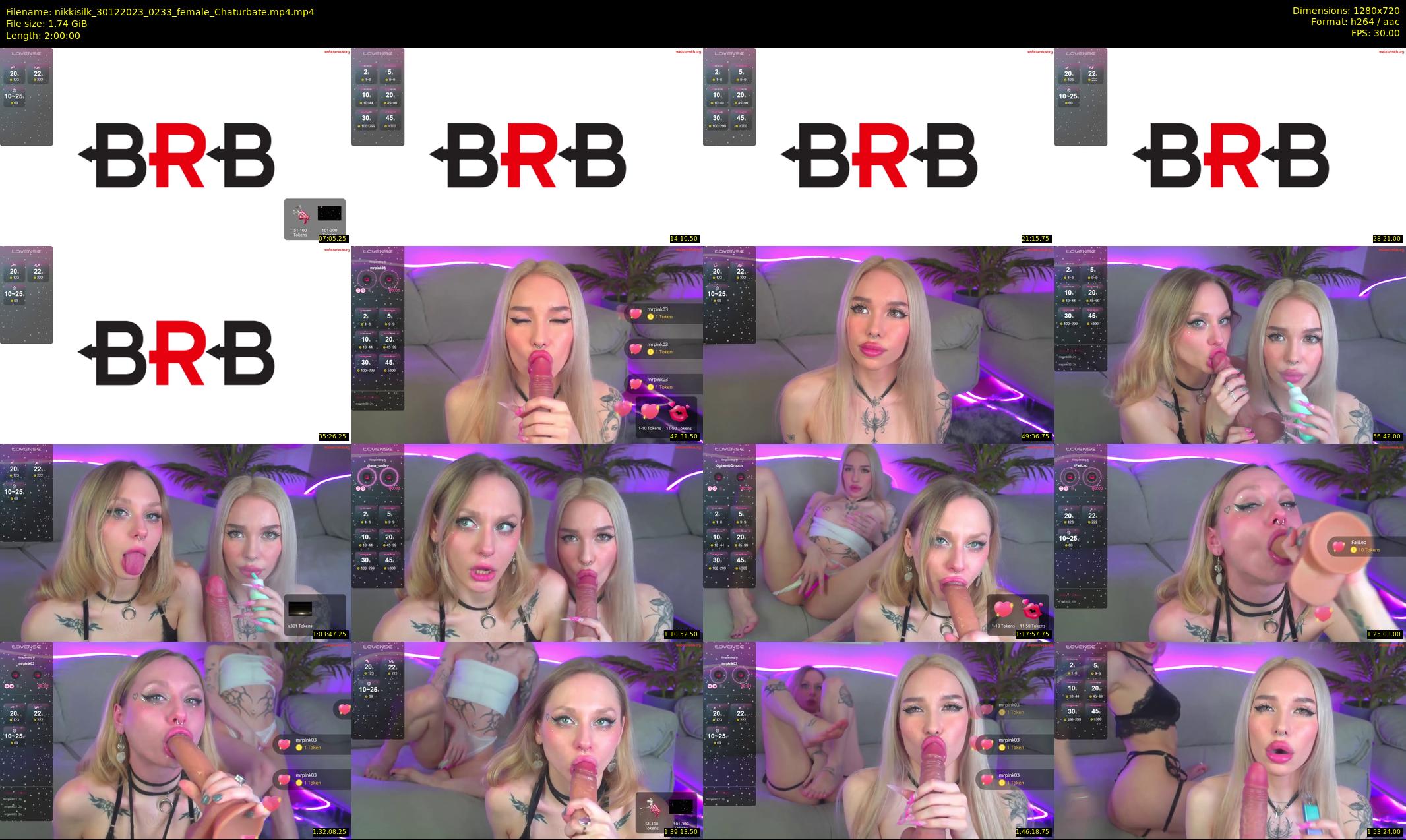 nikkisilk — 120 minute Chaturbate female cam show recording, 720p, Dec 30, 2023
