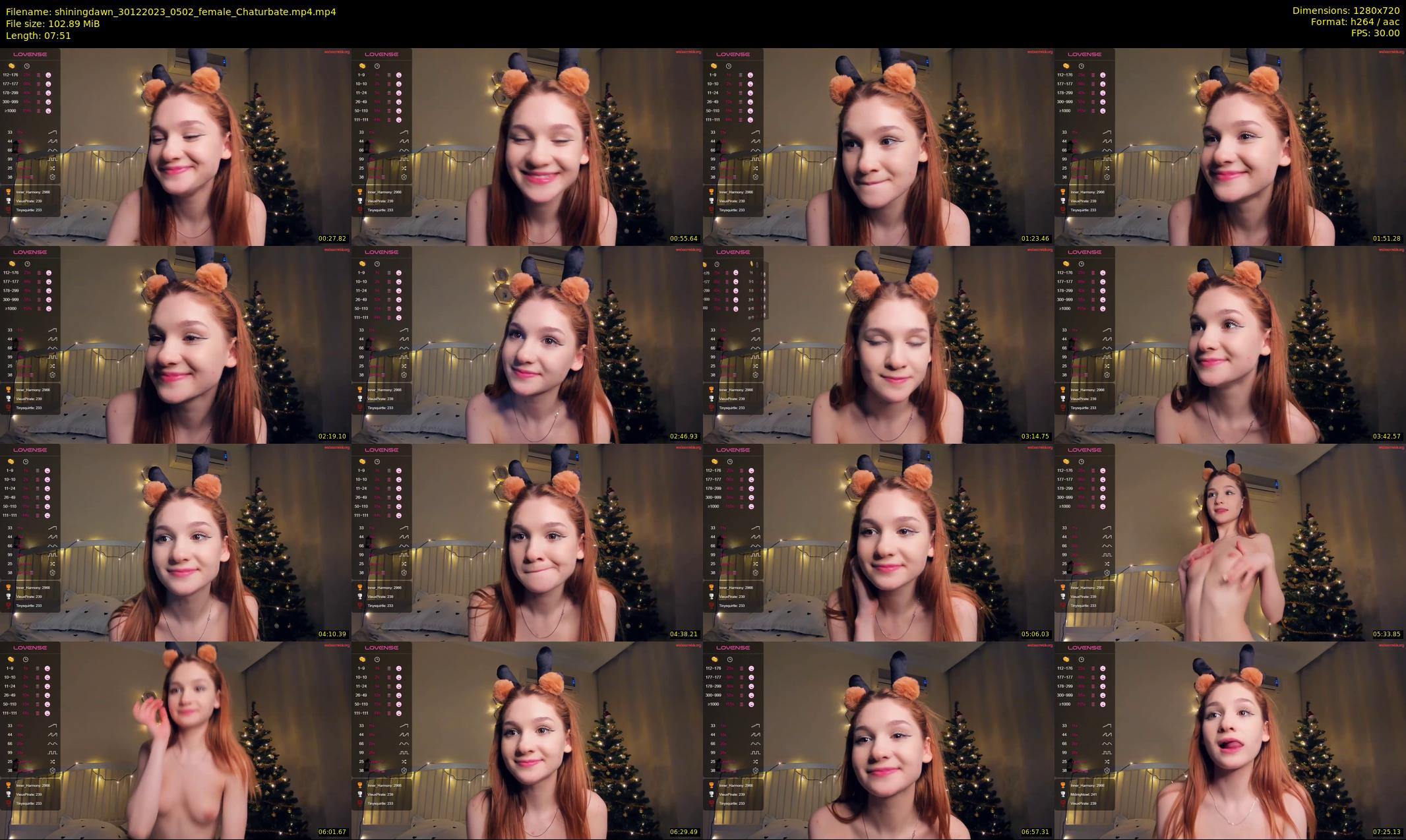 shiningdawn — 8 minute Chaturbate female cam show recording, 720p, Dec 30, 2023