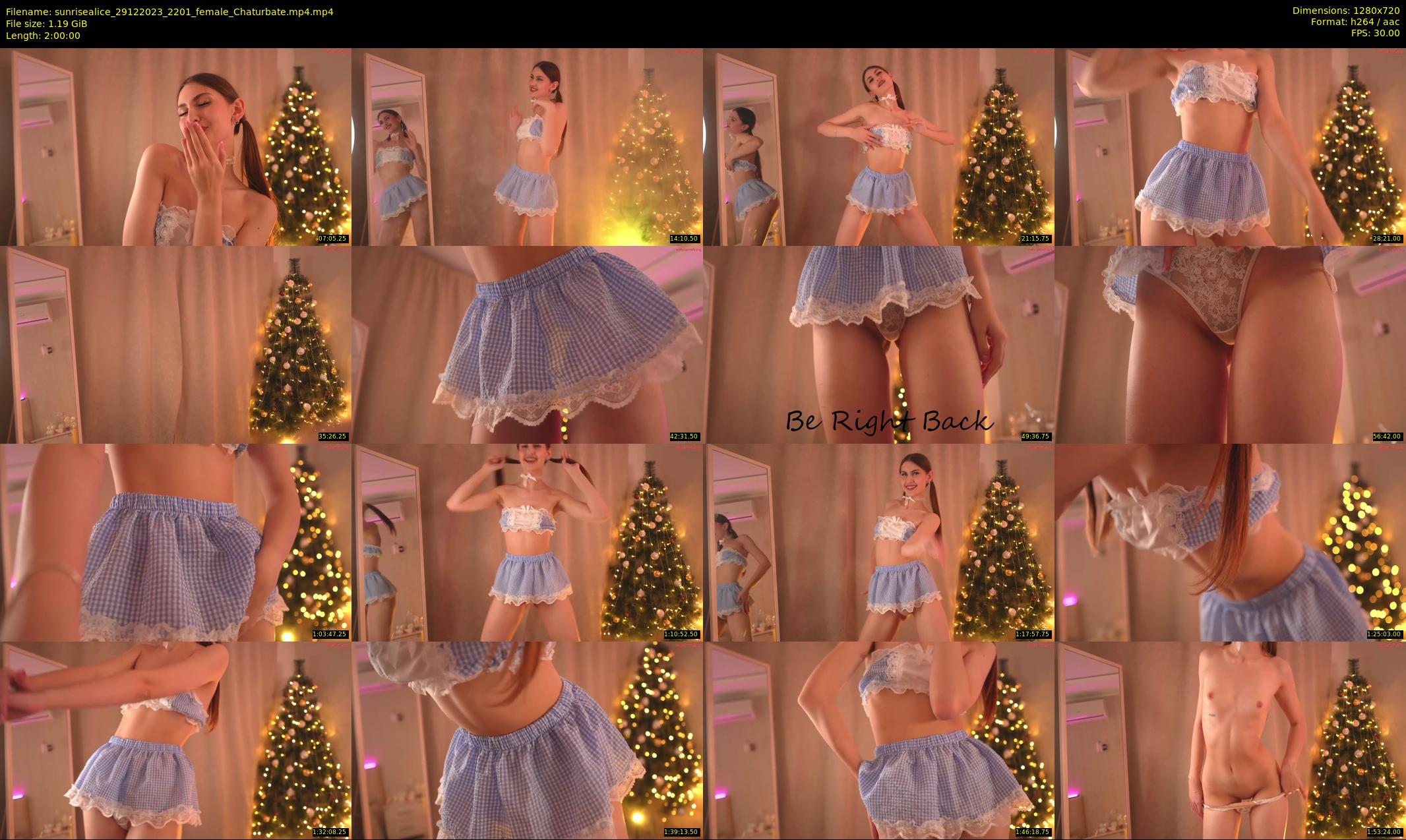 sunrisealice — 120 minute Chaturbate female cam show recording, 720p, Dec 29, 2023