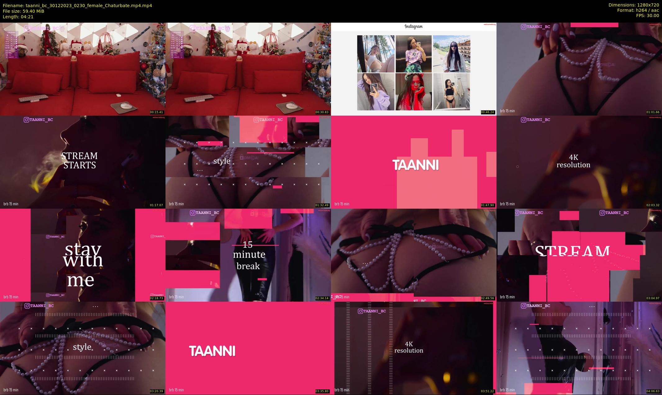 taanni_bc — 5 minute Chaturbate female cam show recording, 720p, Dec 30, 2023