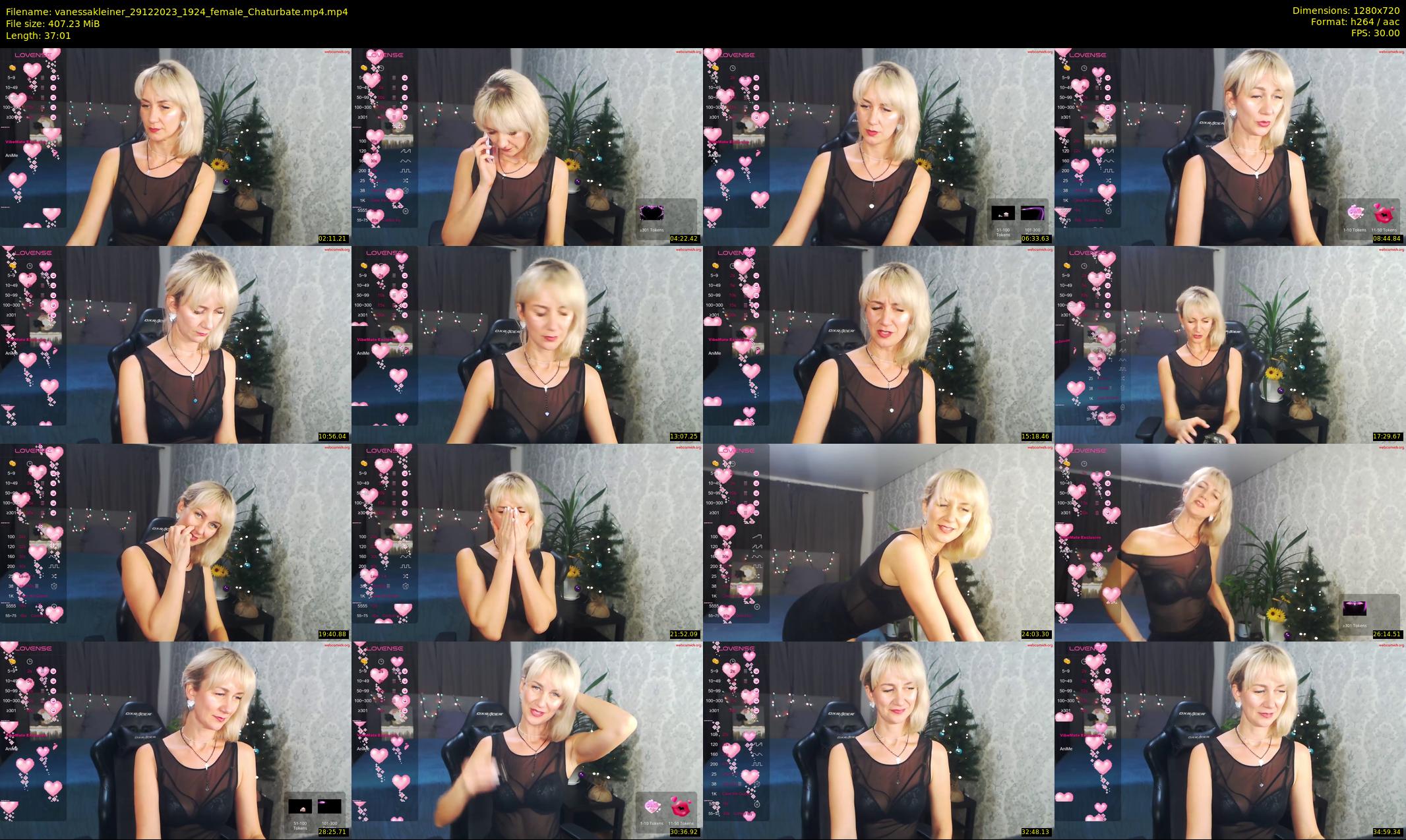 vanessakleiner — 38 minute Chaturbate female cam show recording, 720p, Dec 29, 2023
