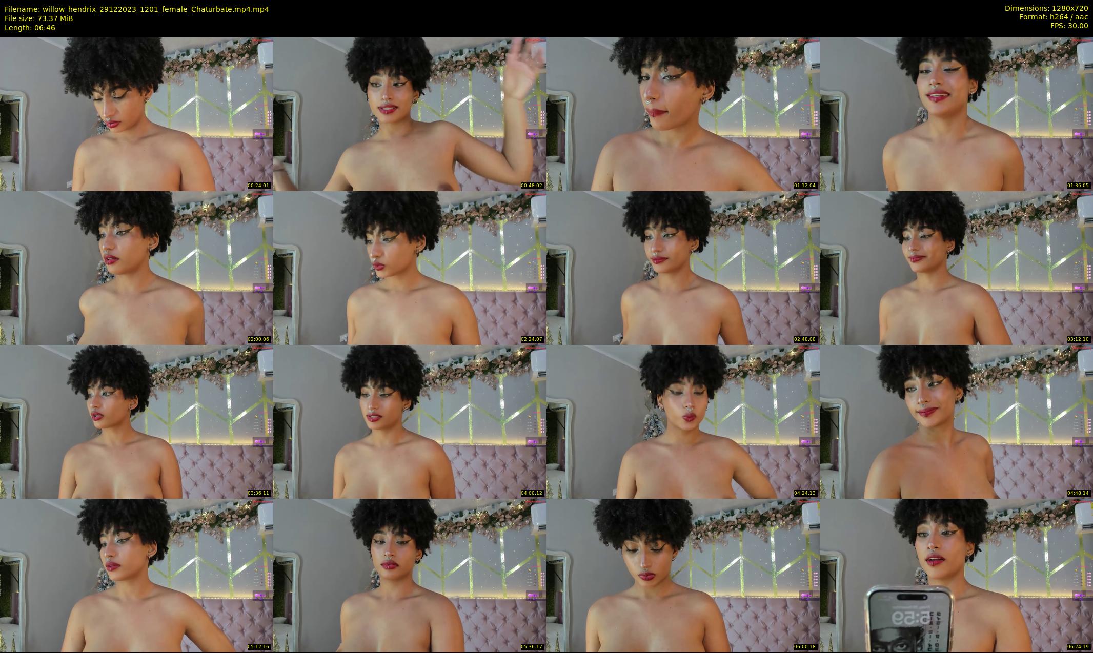 willow_hendrix — 7 minute Chaturbate female cam show recording, 720p, Dec 29, 2023