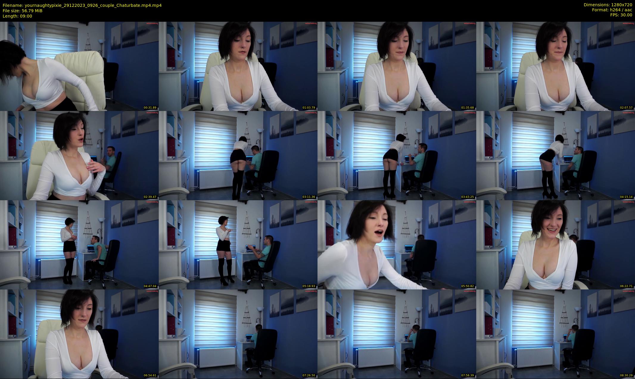 yournaughtypixie — 9 minute Chaturbate couple cam show recording, 720p, Dec 29, 2023