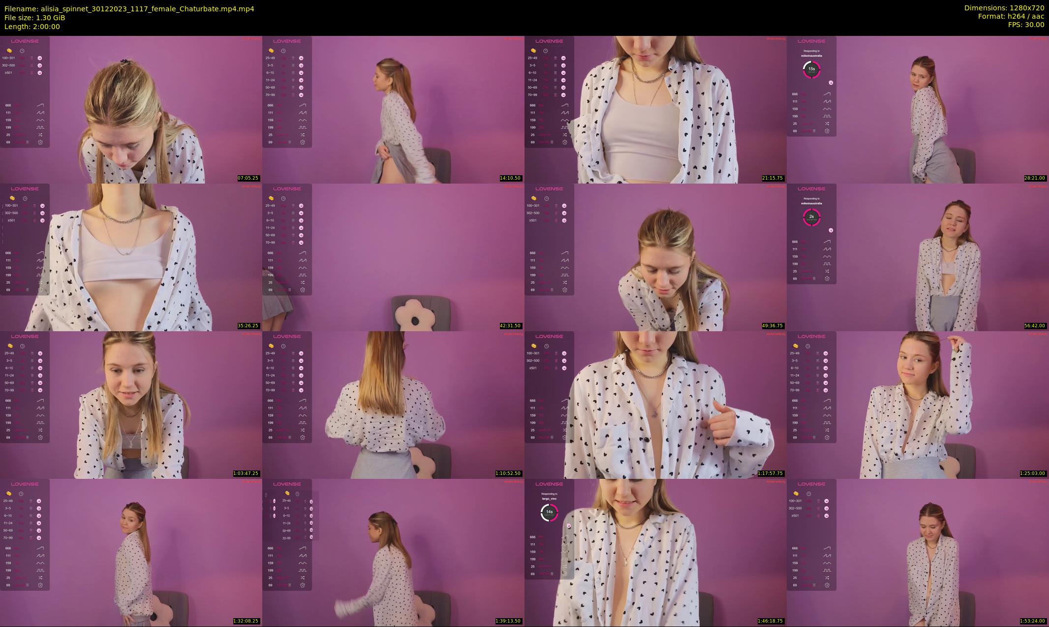 alisia_spinnet — 120 minute Chaturbate female cam show recording, 720p, Dec 30, 2023