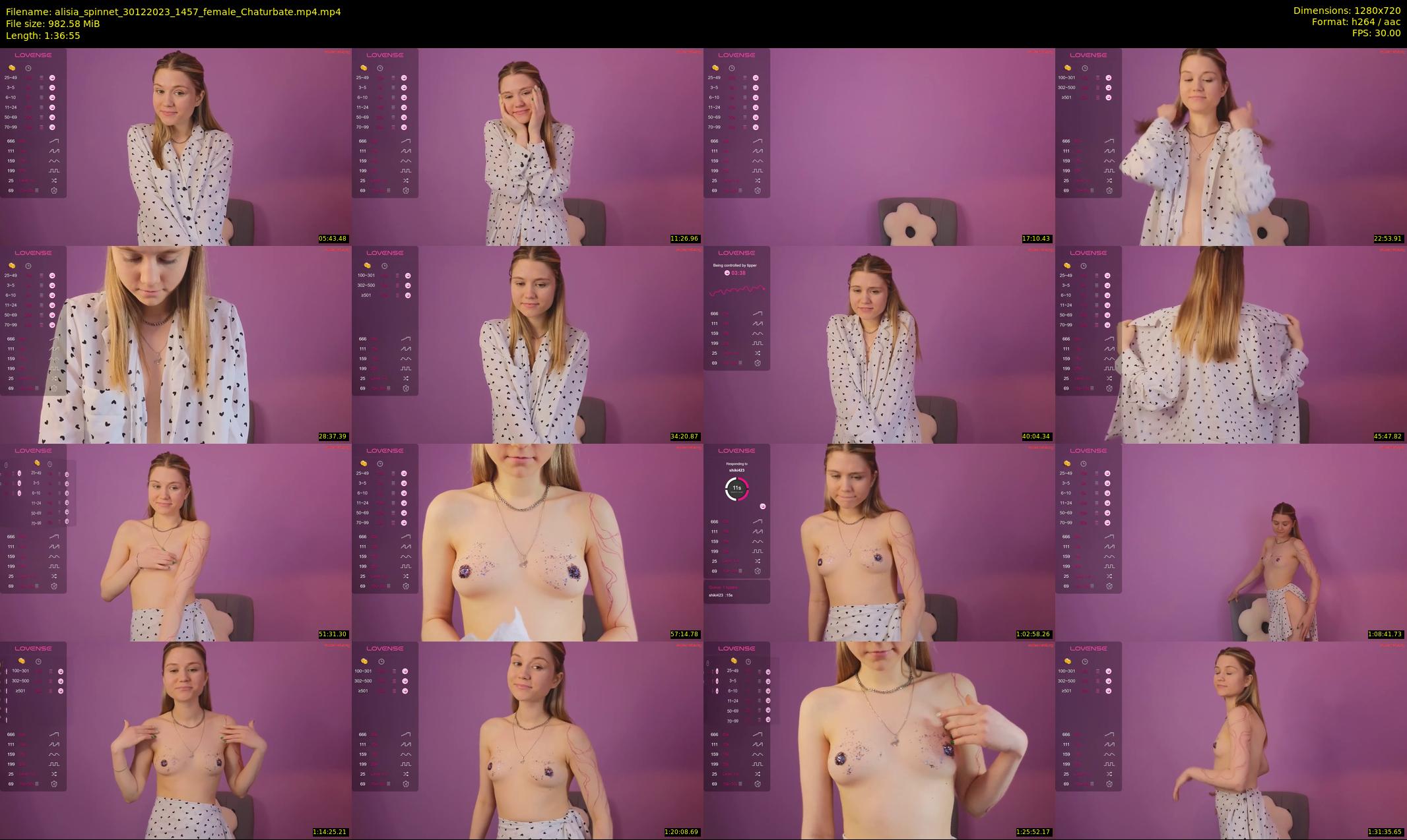 alisia_spinnet — 97 minute Chaturbate female cam show recording, 720p, Dec 30, 2023