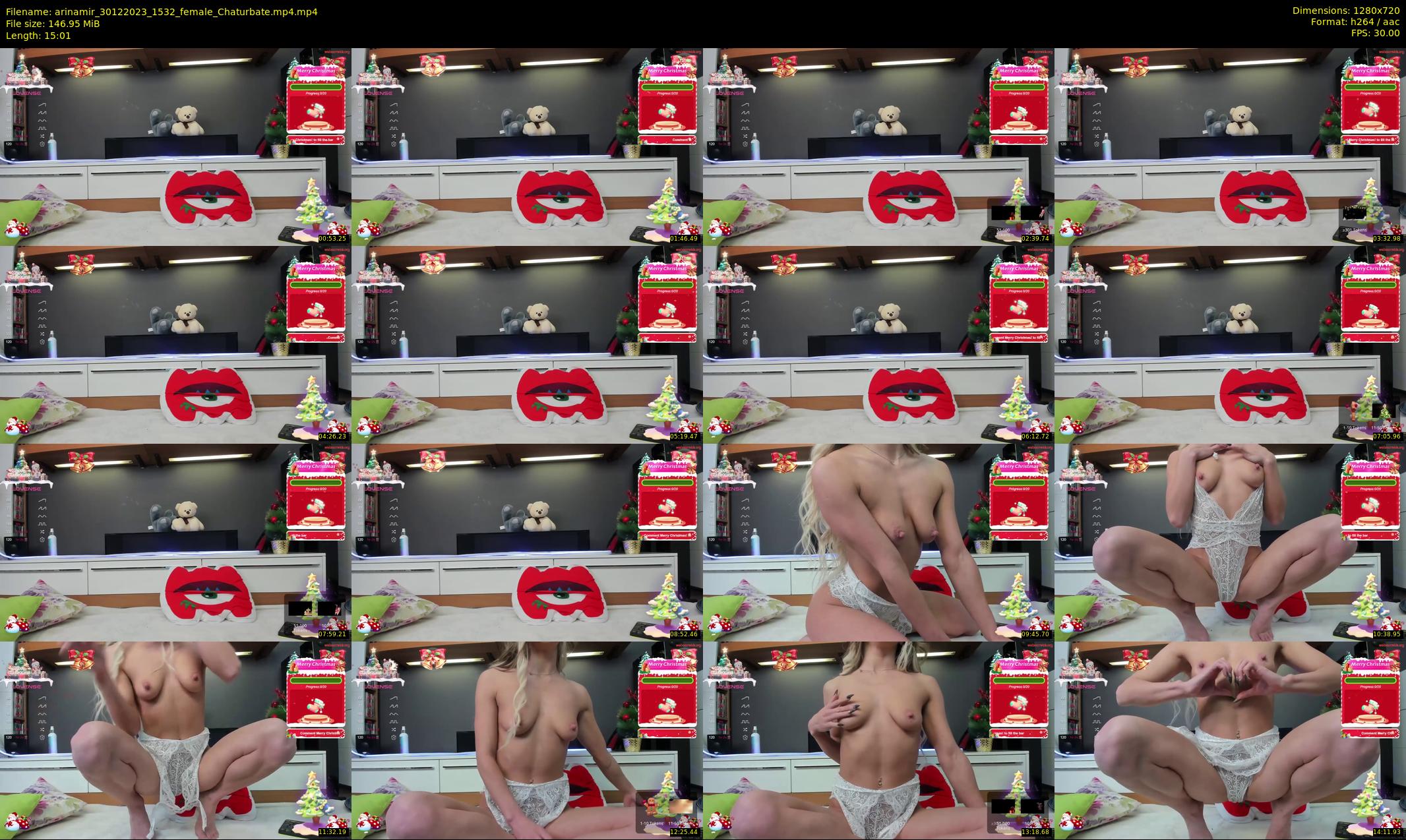 arinamir — 16 minute Chaturbate female cam show recording, 720p, Dec 30, 2023
