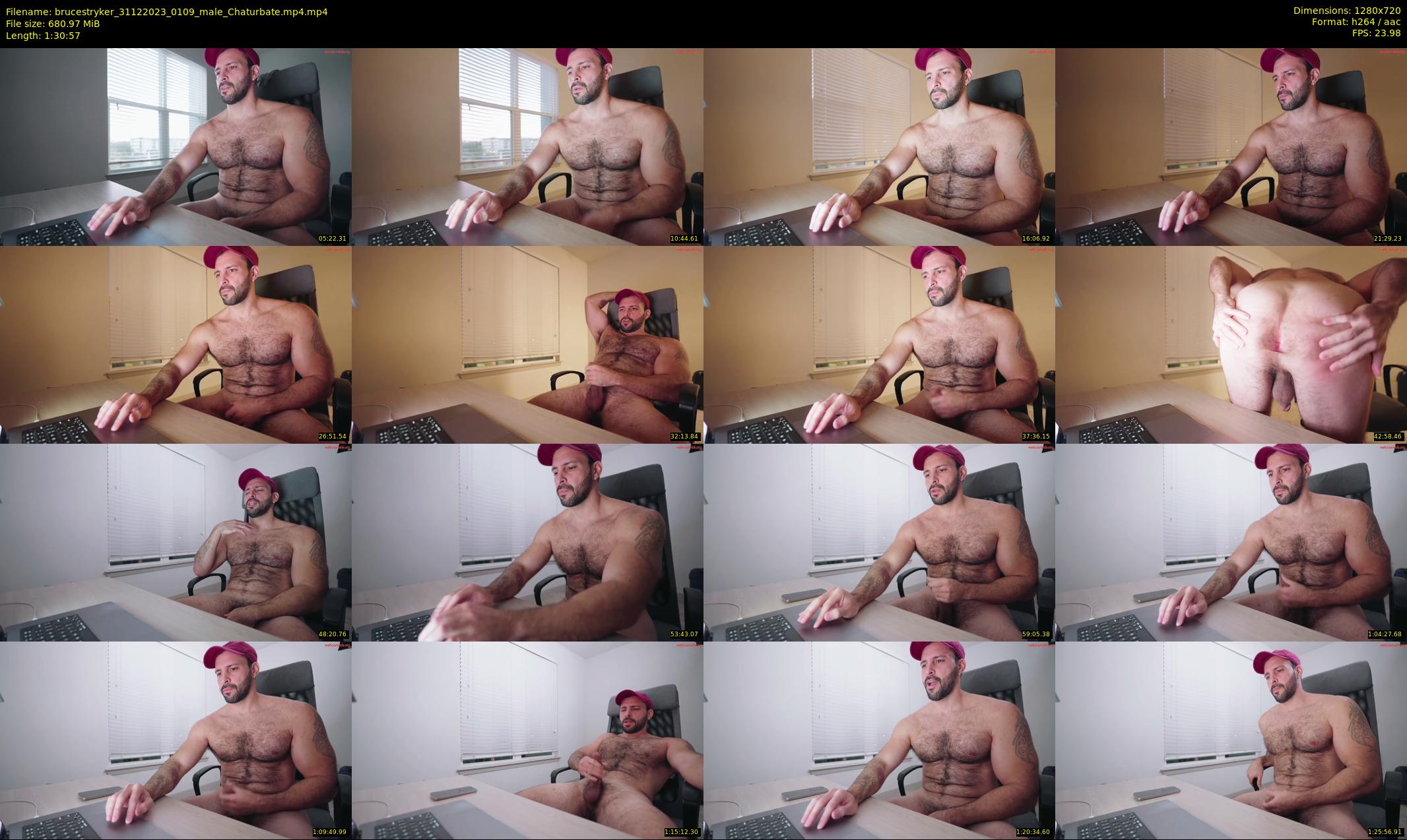 brucestryker — 91 minute Chaturbate male cam show recording, 720p, Dec 31, 2023