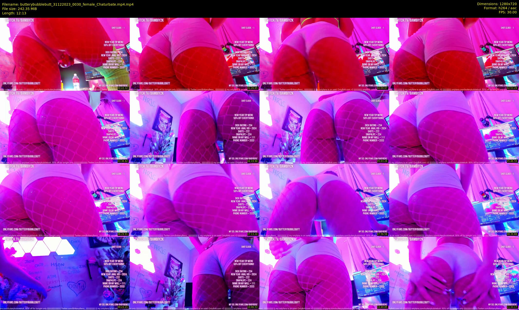 butterybubblebutt — 13 minute Chaturbate couple cam show recording, 720p, Dec 31, 2023