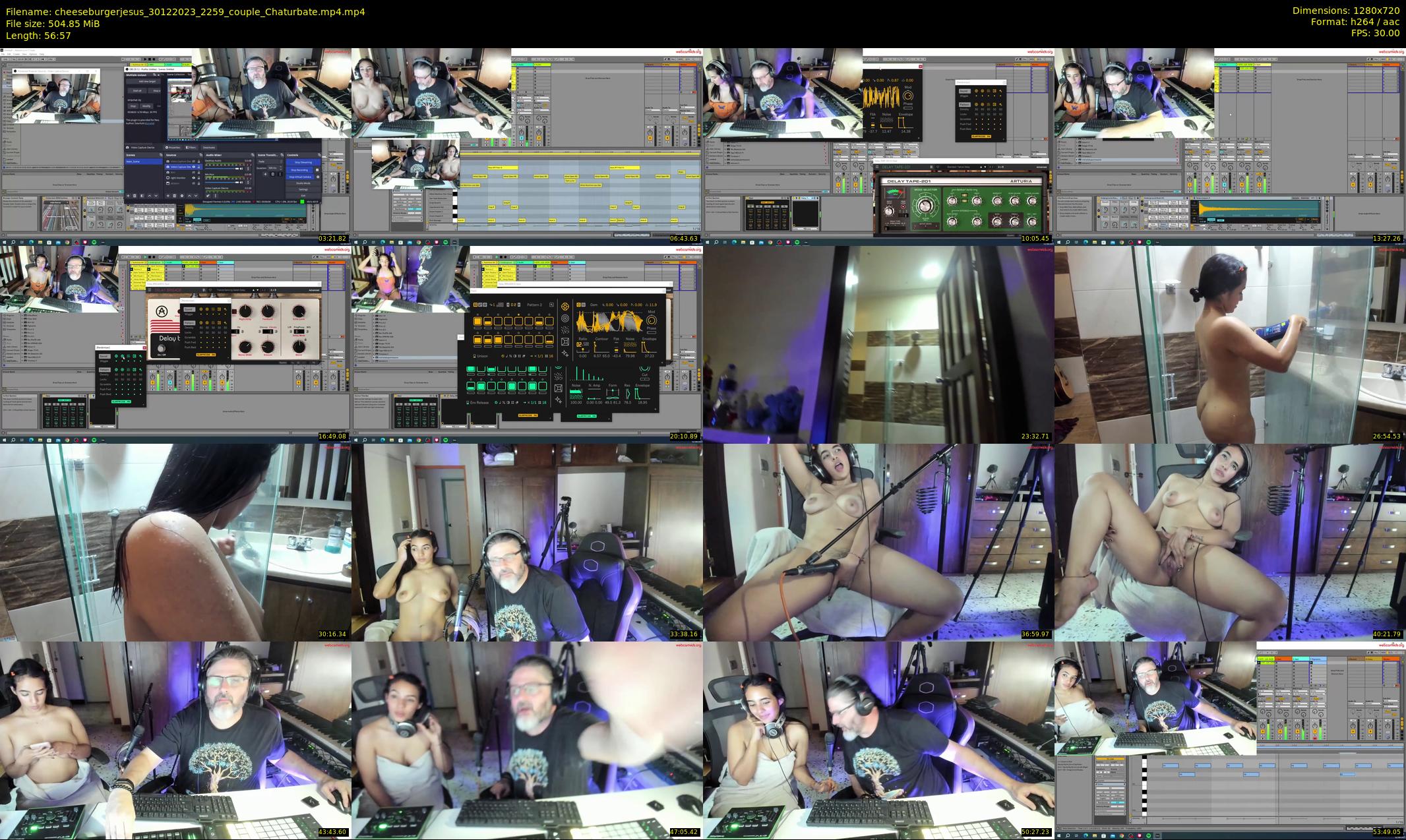 cheeseburgerjesus — 57 minute Chaturbate couple cam show recording, 720p, Dec 30, 2023