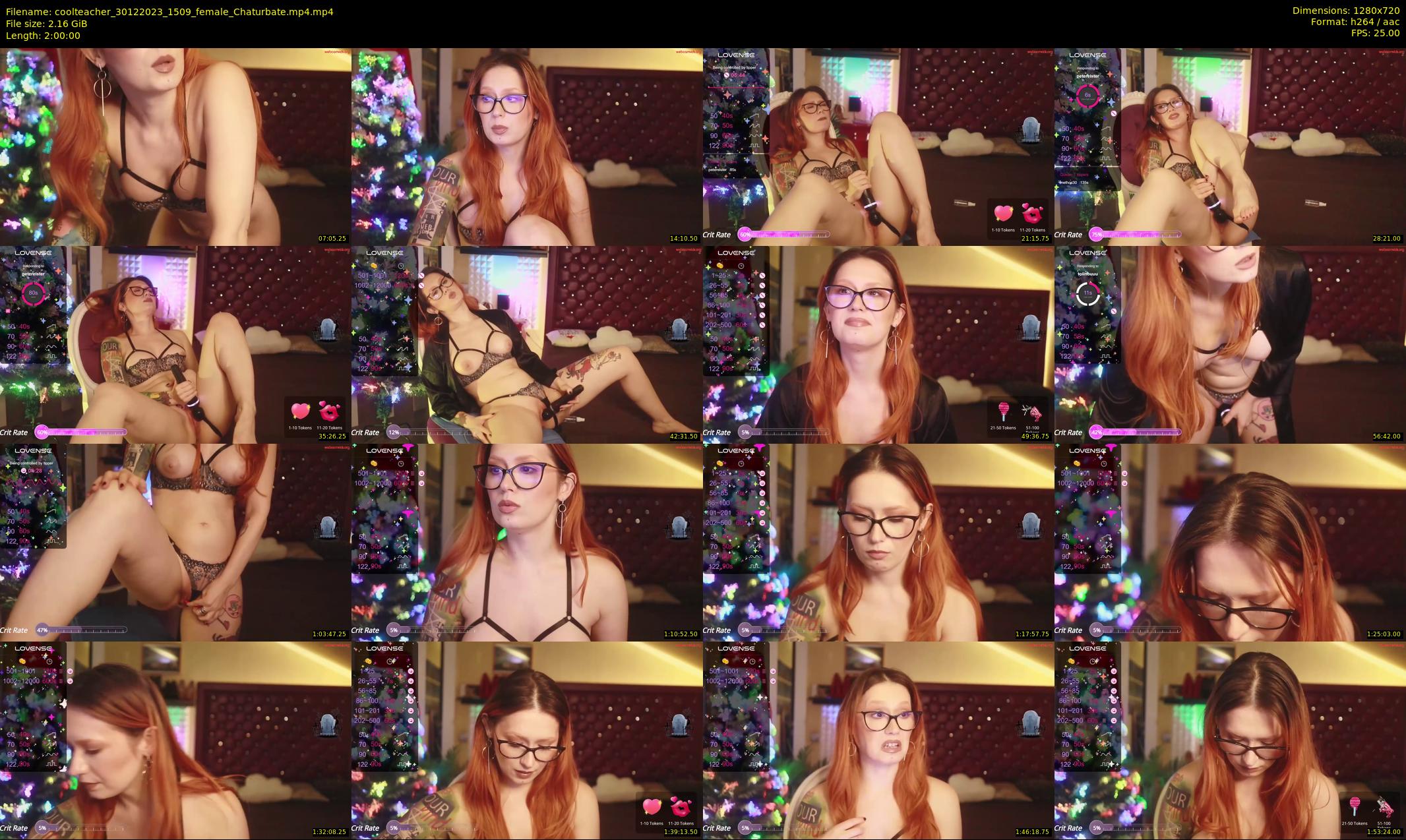 coolteacher — 120 minute Chaturbate female cam show recording, 720p, Dec 30, 2023