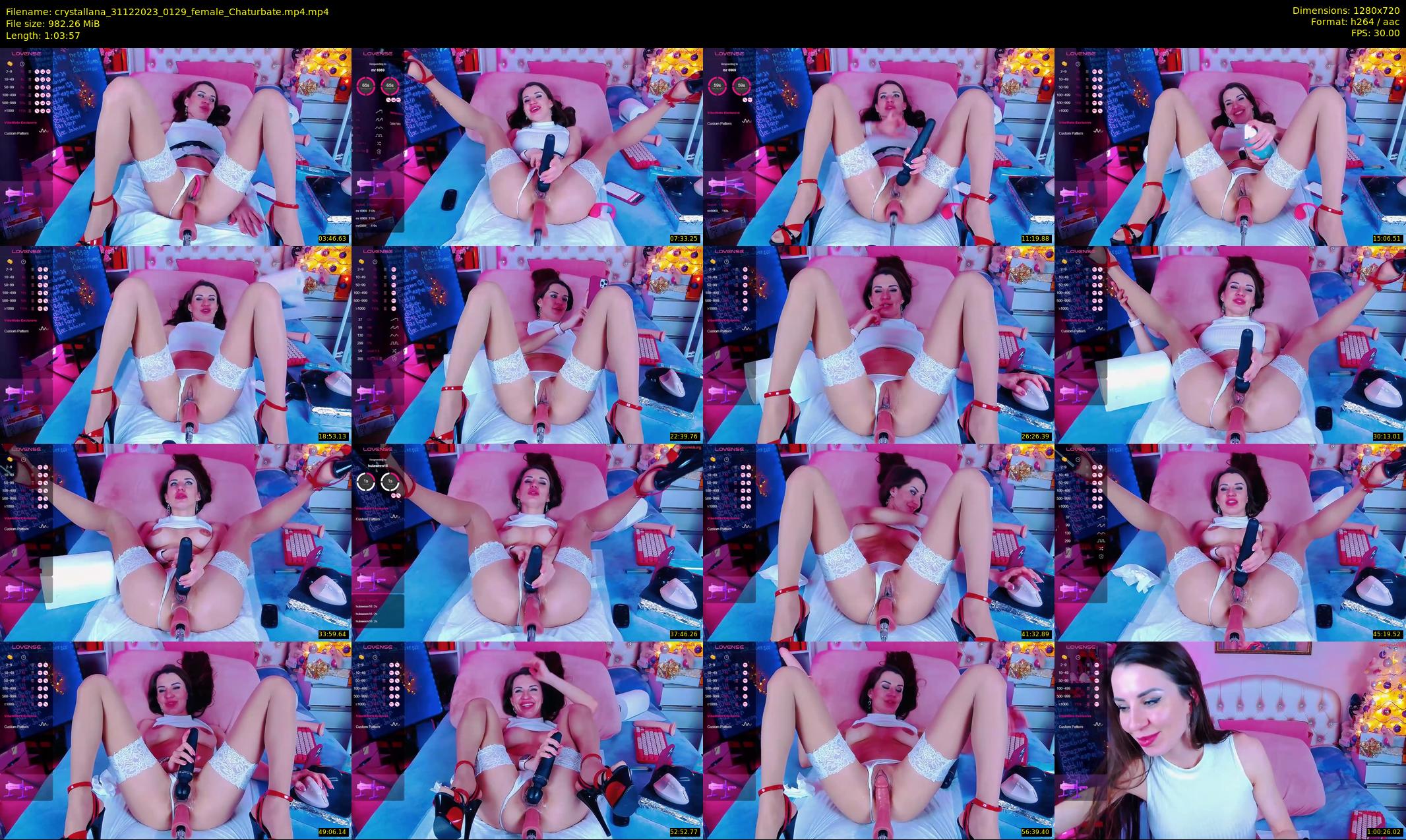 crystallana — 64 minute Chaturbate female cam show recording, 720p, Dec 31, 2023