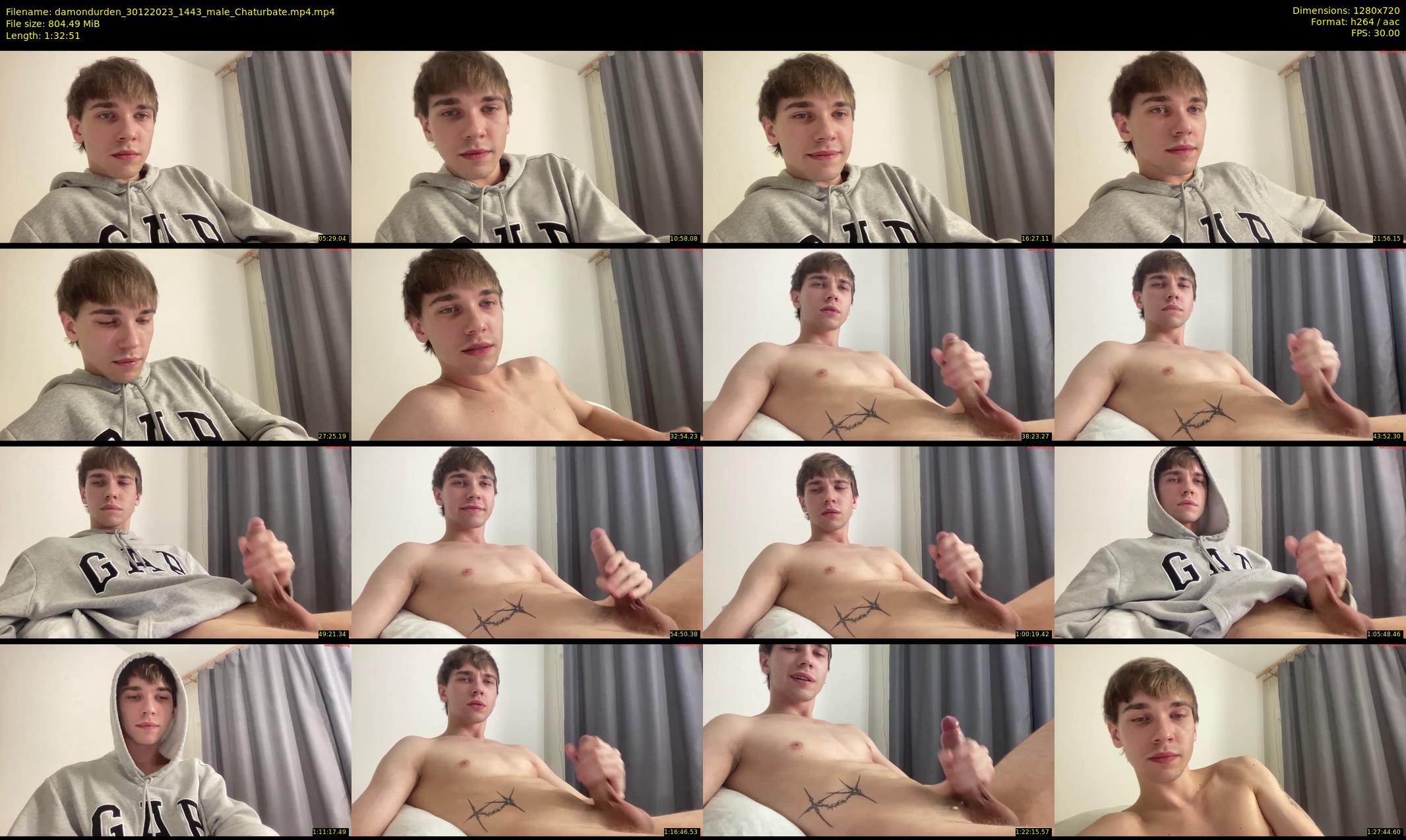 damondurden — 93 minute Chaturbate male cam show recording, 720p, Dec 30, 2023