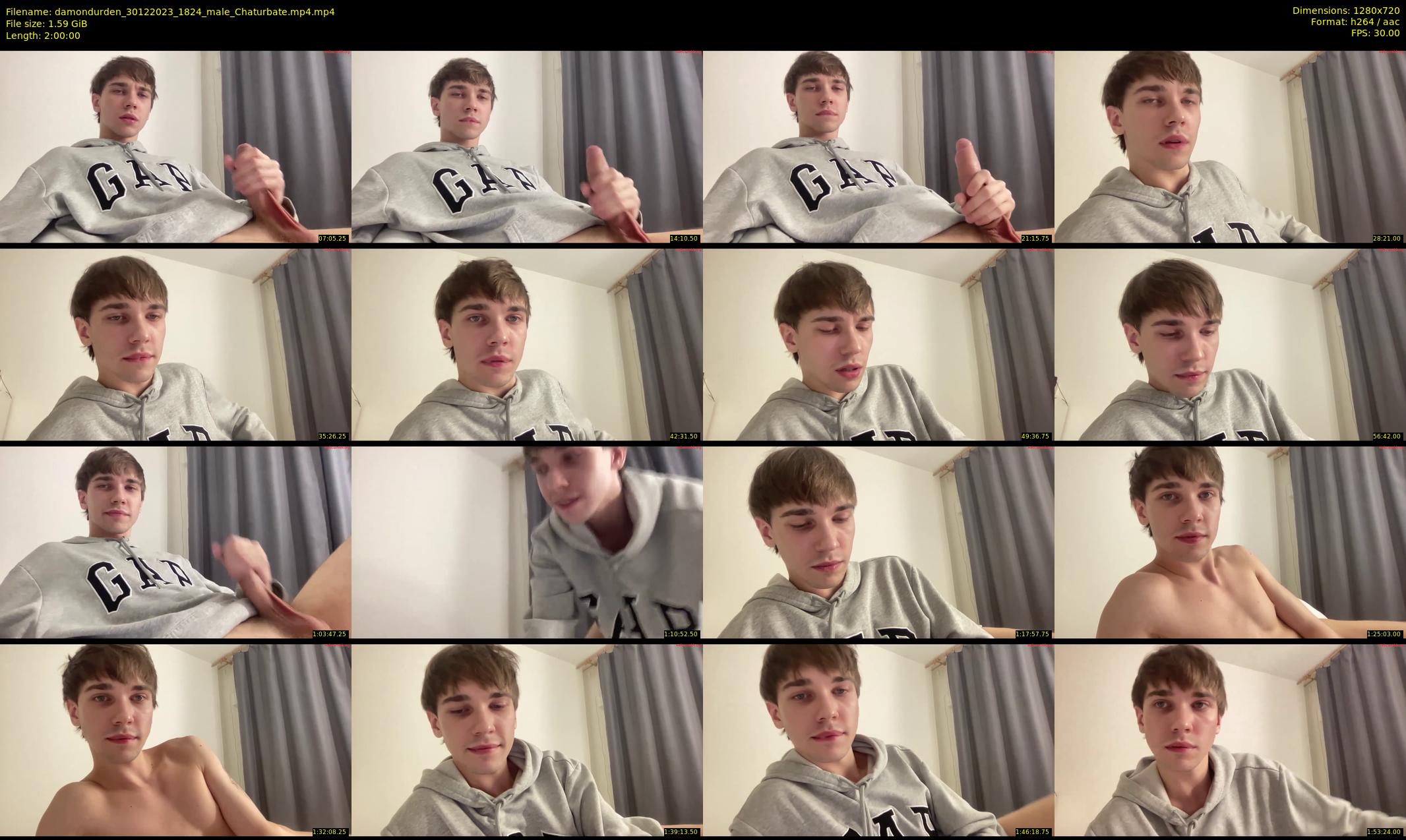damondurden — 120 minute Chaturbate male cam show recording, 720p, Dec 30, 2023
