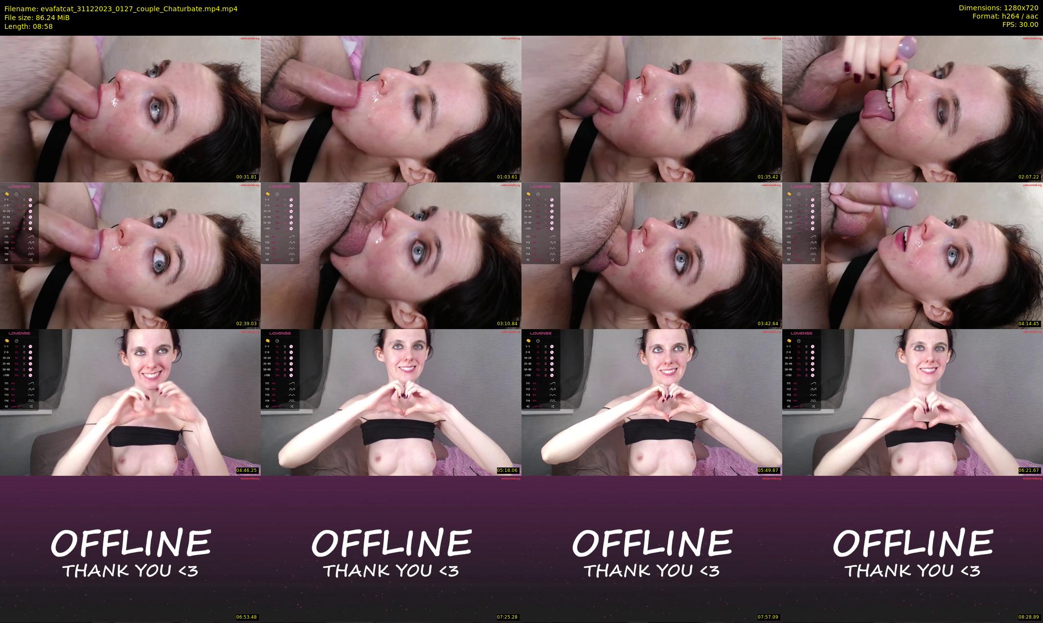 evafatcat — 9 minute Chaturbate couple cam show recording, 720p, Dec 31, 2023