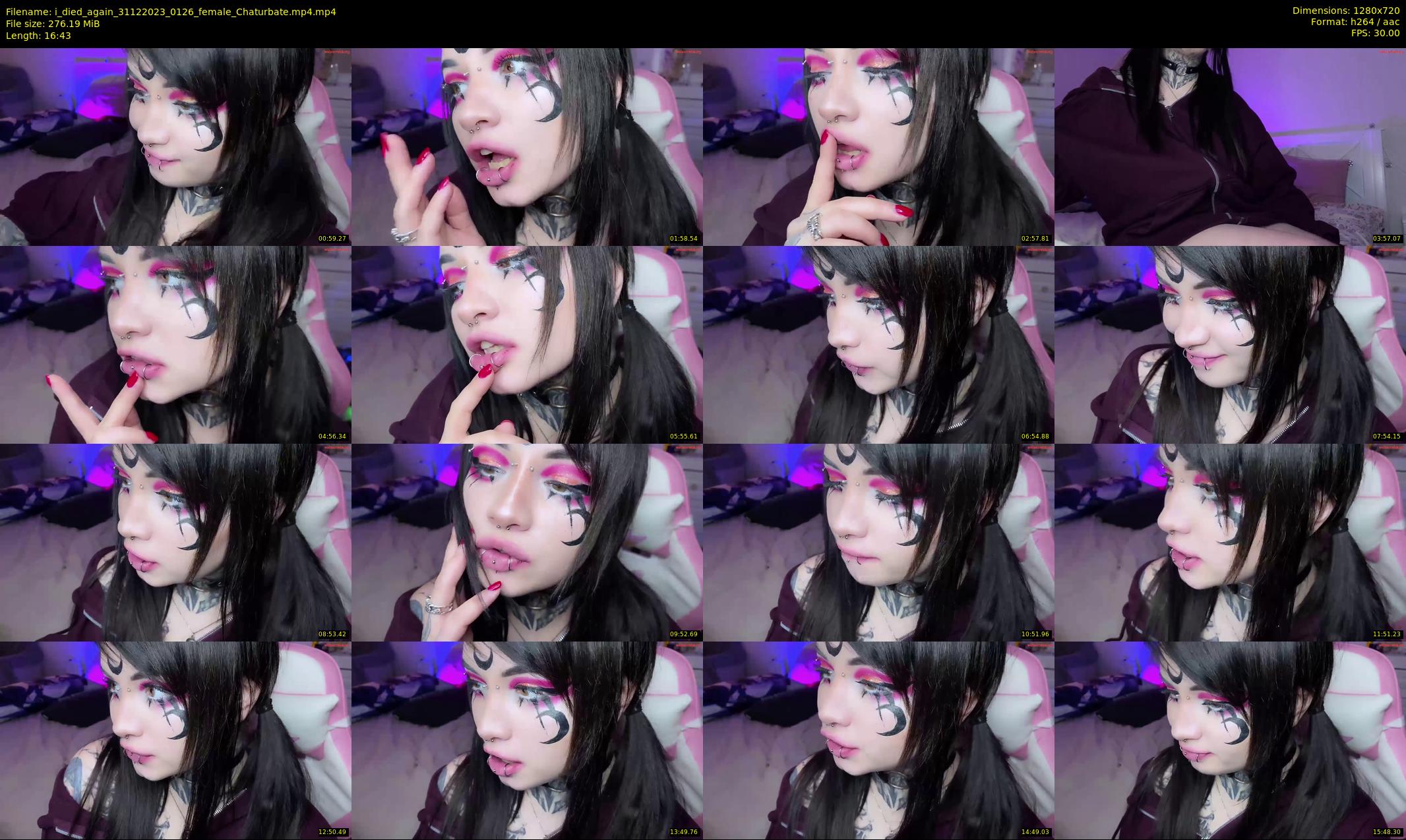 i_died_again — 17 minute Chaturbate female cam show recording, 720p, Dec 31, 2023