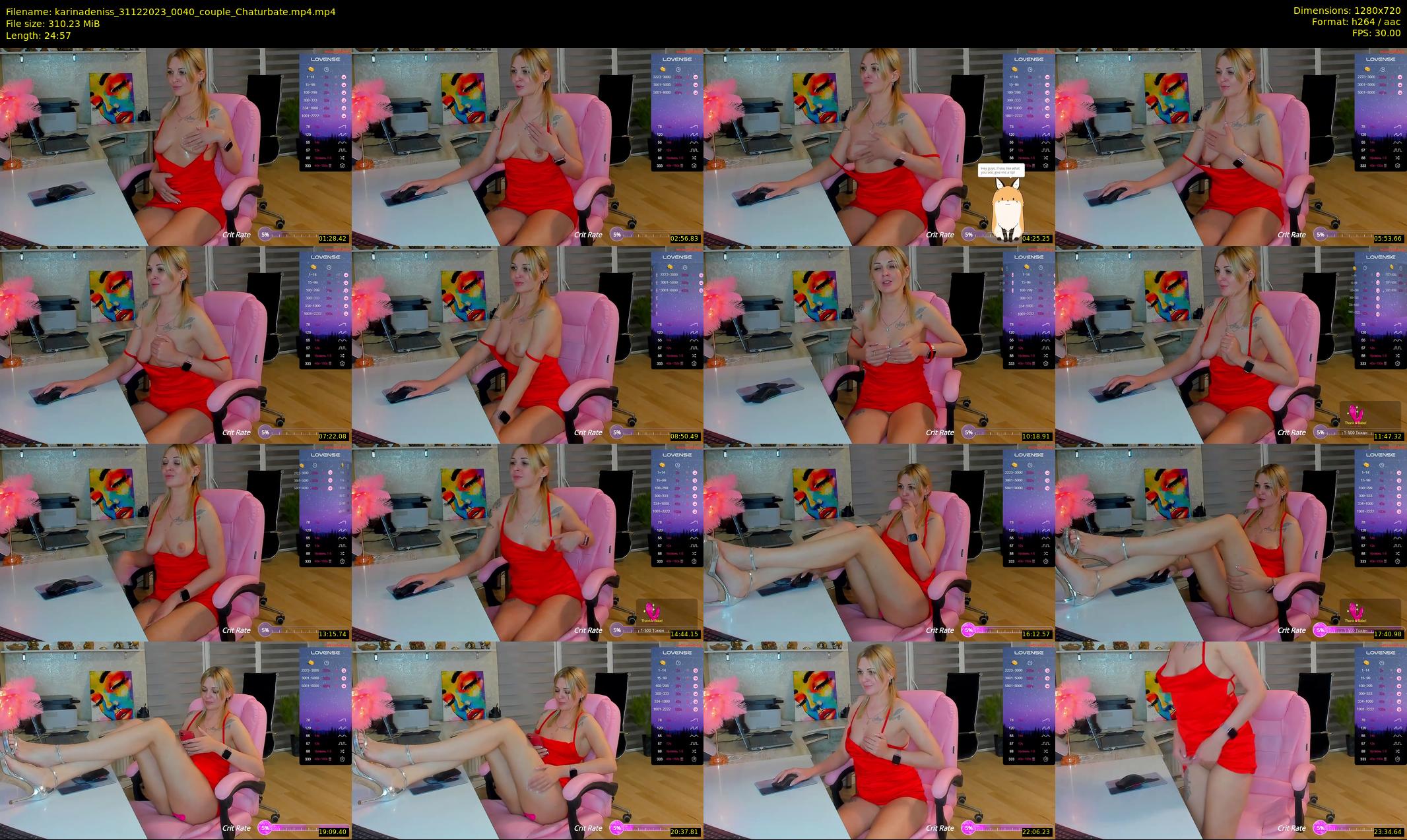 karinadeniss — 25 minute Chaturbate couple cam show recording, 720p, Dec 31, 2023
