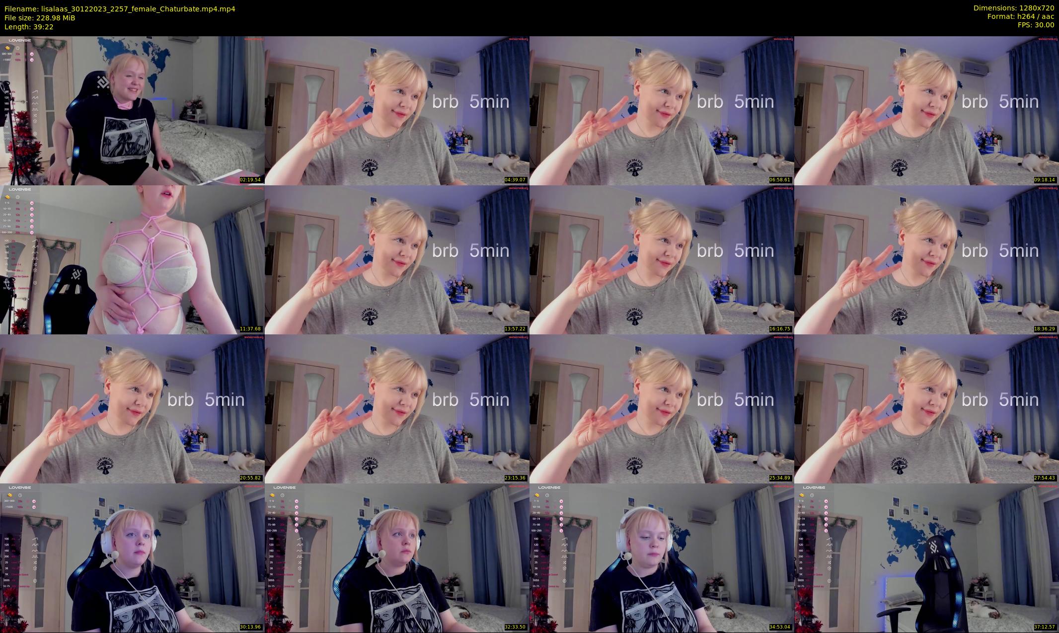 lisalaas — 40 minute Chaturbate female cam show recording, 720p, Dec 30, 2023