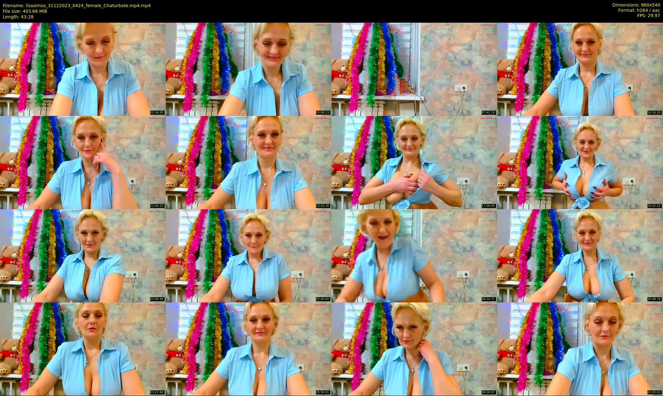 lisasimsx — 44 minute Chaturbate female cam show recording, 480p, Dec 31, 2023