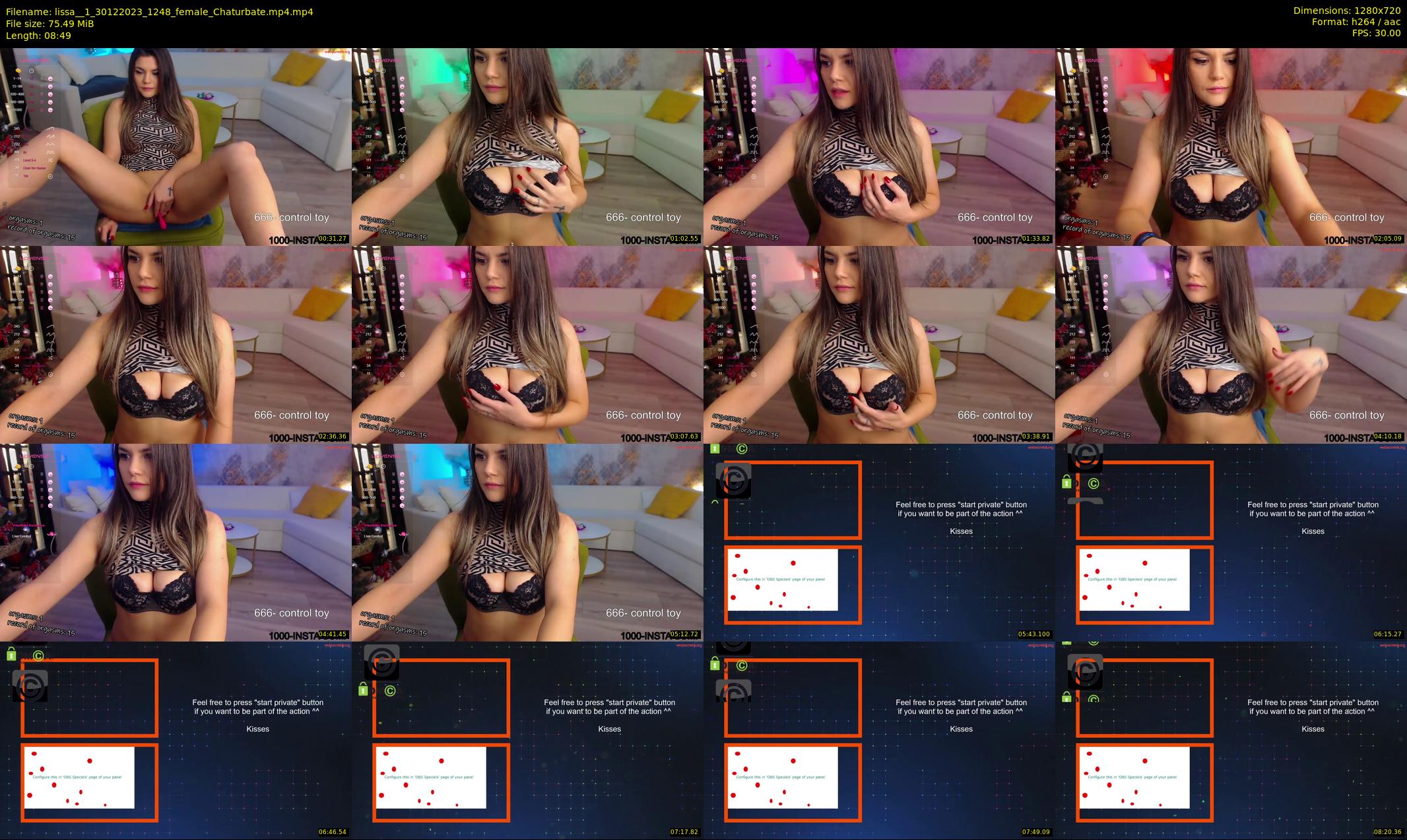lissa__1 — 9 minute Chaturbate female cam show recording, 720p, Dec 30, 2023