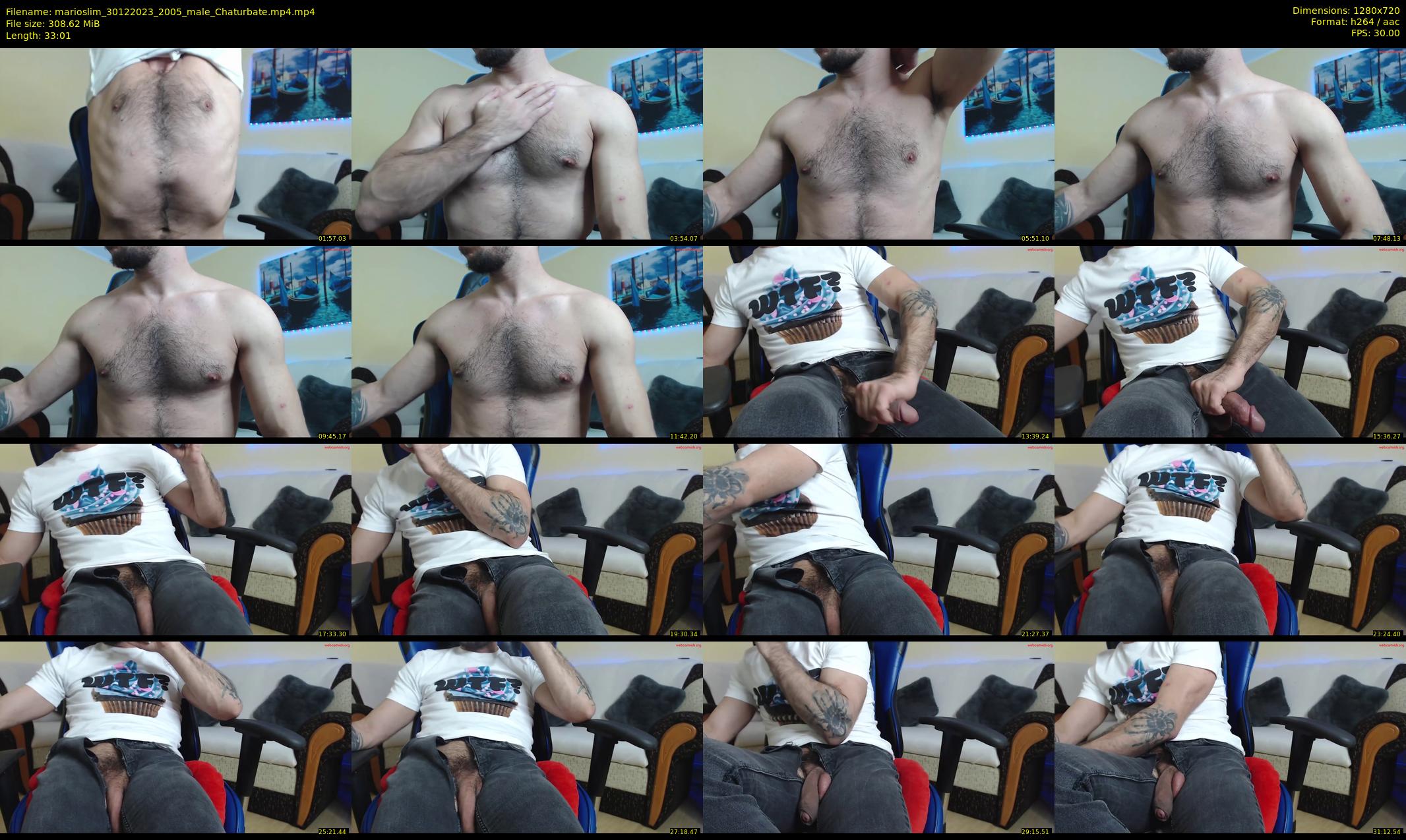 marioslim — 34 minute Chaturbate male cam show recording, 720p, Dec 30, 2023